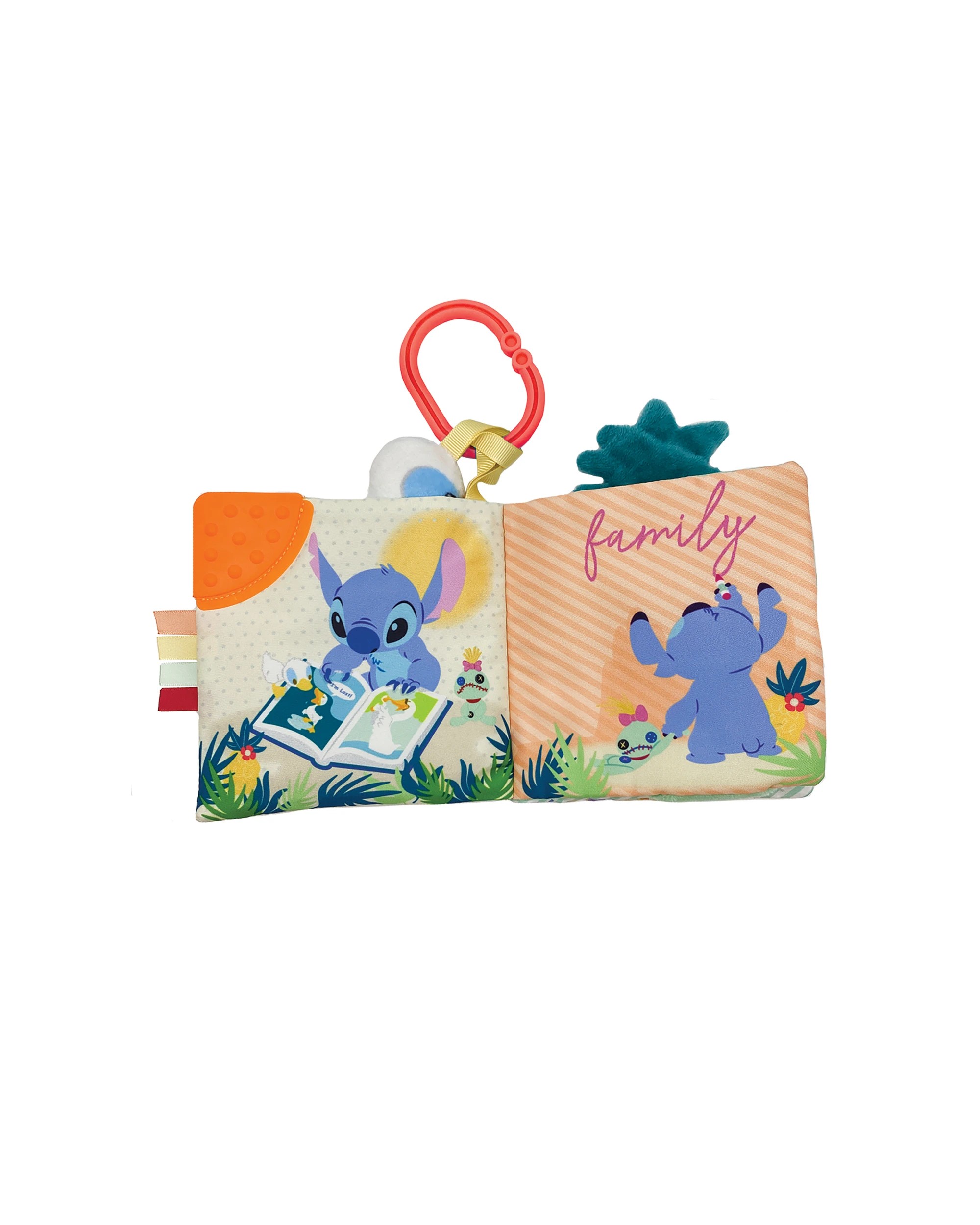 3 Disney Baby - Stitch On-The-Go Soft Book - Nursery Soft Book, Birth+ - Multi, 3 of 4