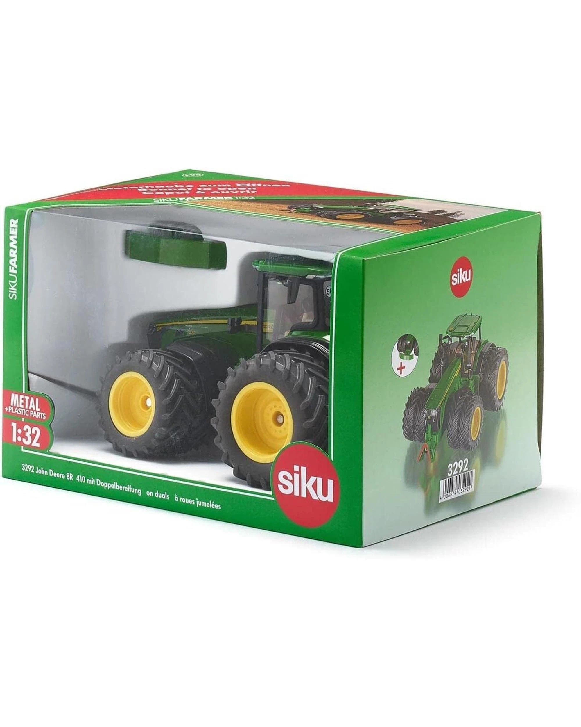 6 Siku Farmer John Deere 8R 410 on Duals 1:32 Scale, 6 of 6