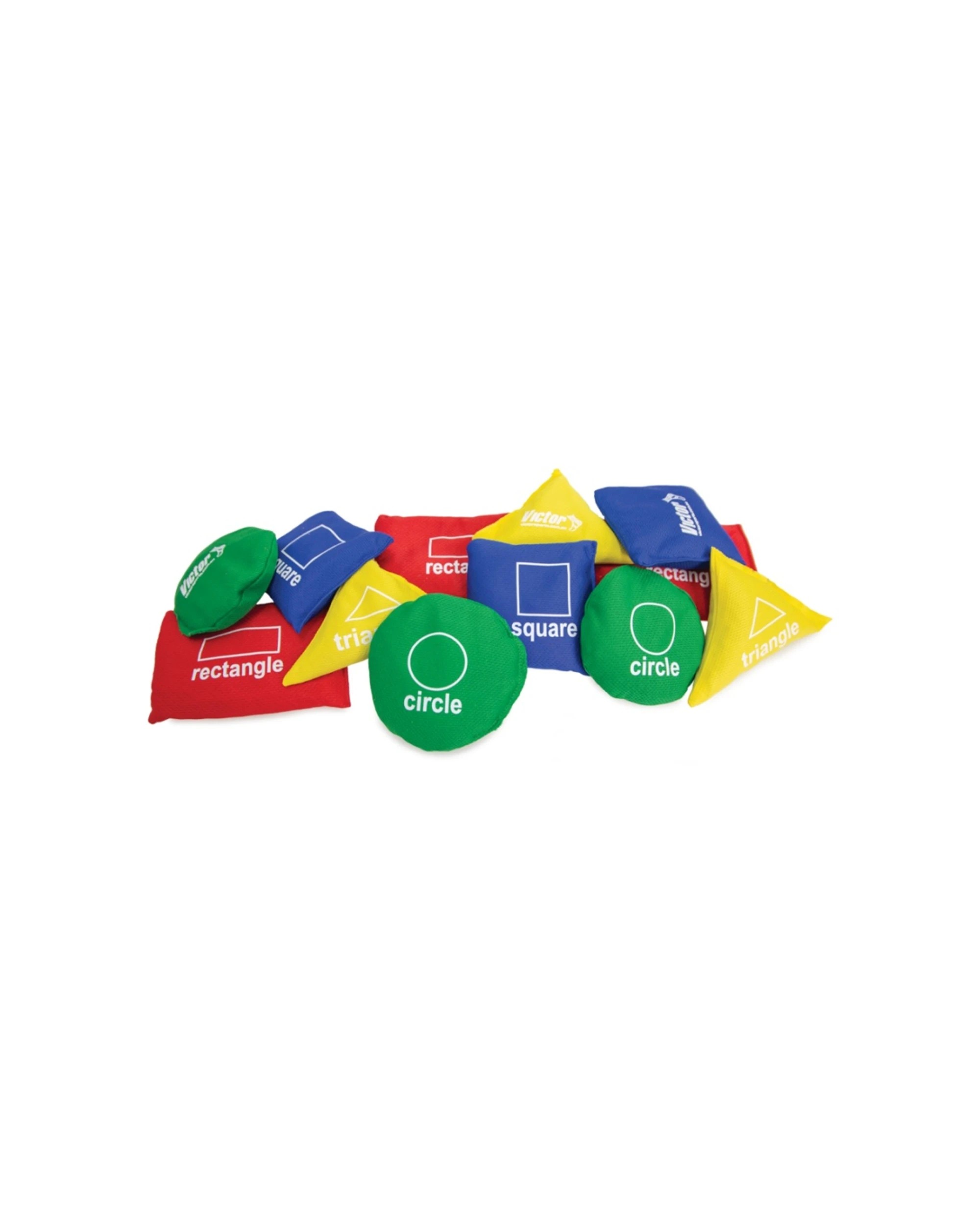 2 Victor Sports 12pc Bean Bag Set Shapes Educational Colours Circles Triagles - Multi, 2 of 3