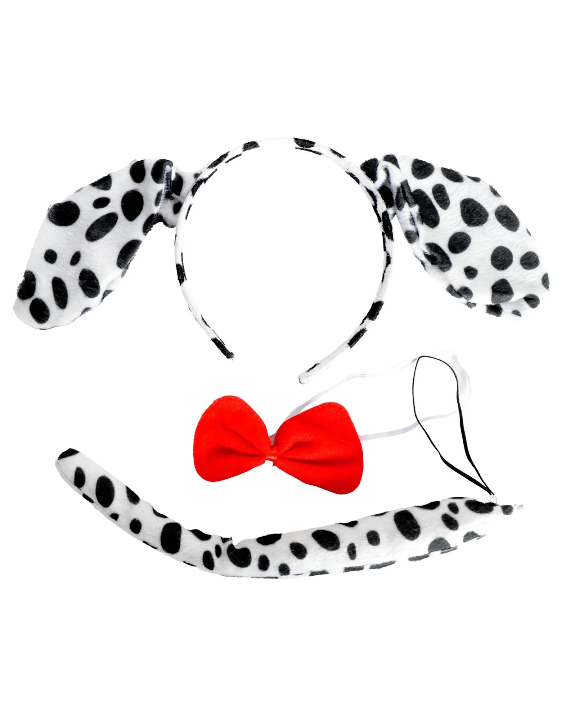 1 JDParty Spotted Dalmatian Dog Ears and Tail Costume Set, 1 of 3