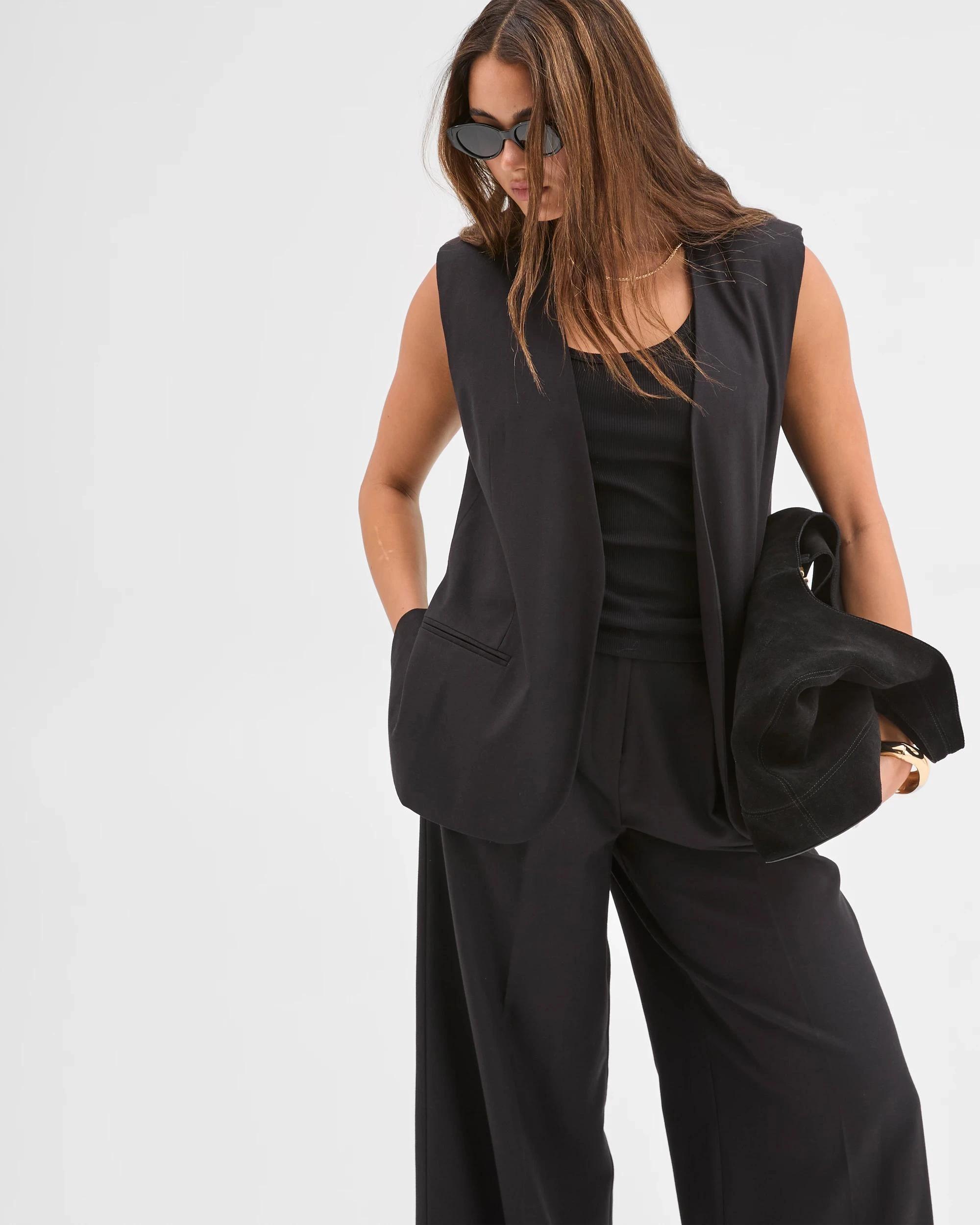 3 Lily Loves Oversized Vest BLACK, 3 of 7