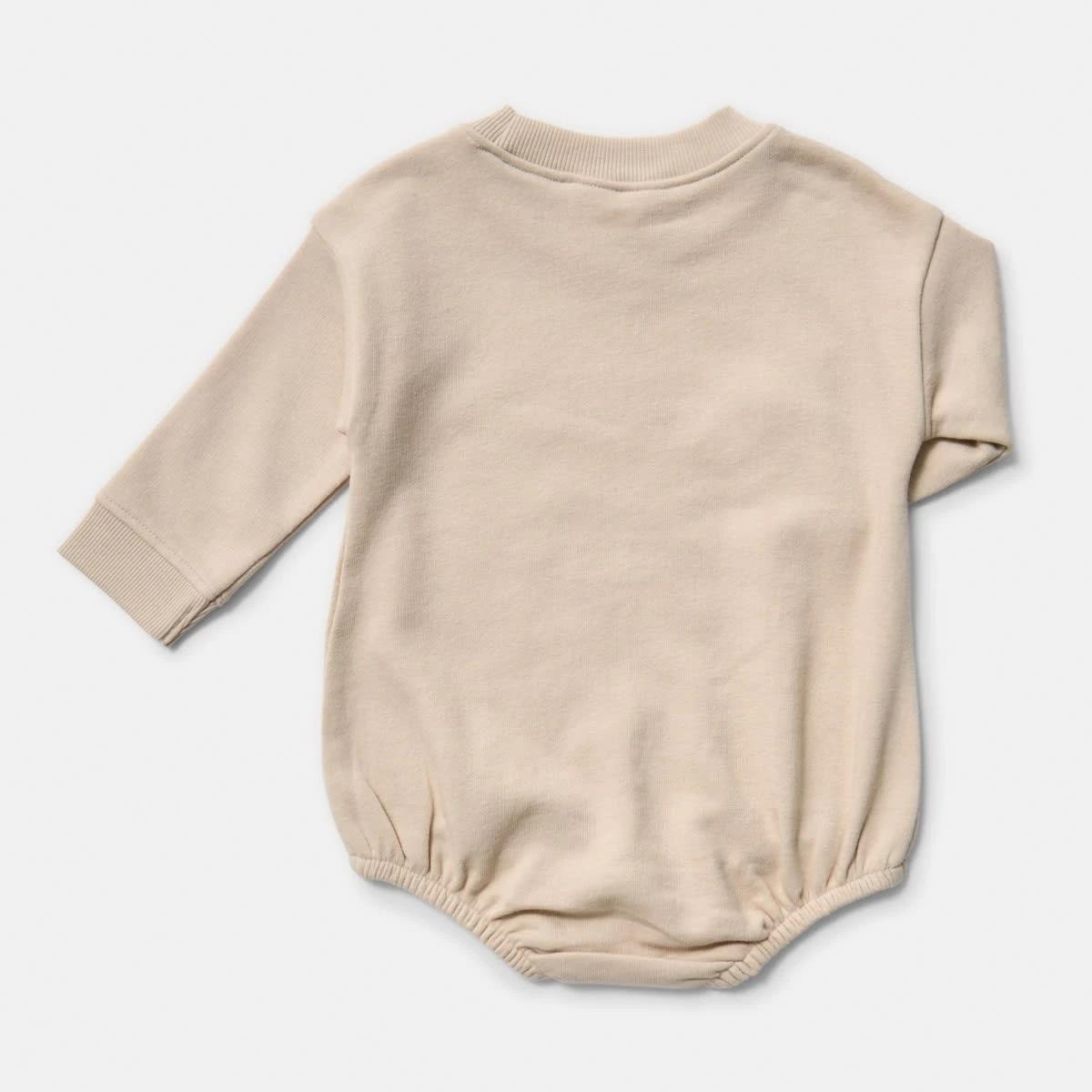 2 Long Sleeve Terry Bodysuit NATURAL ECRU CUTE, 2 of 5