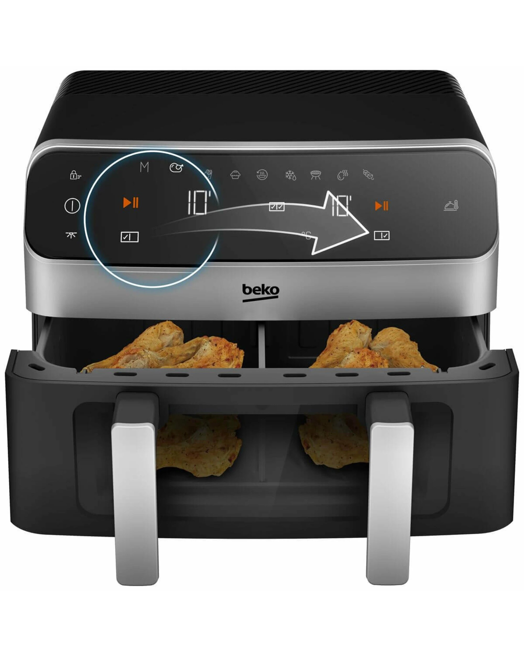 5 Beko 9.5L Dual Airfryer, 5 of 5