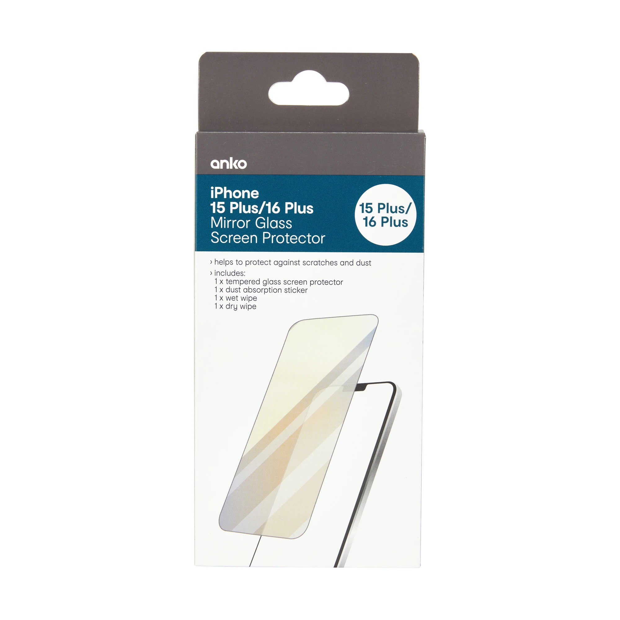 1 iPhone 15 Plus/16 Plus Mirror Glass Screen Protector, 1 of 2