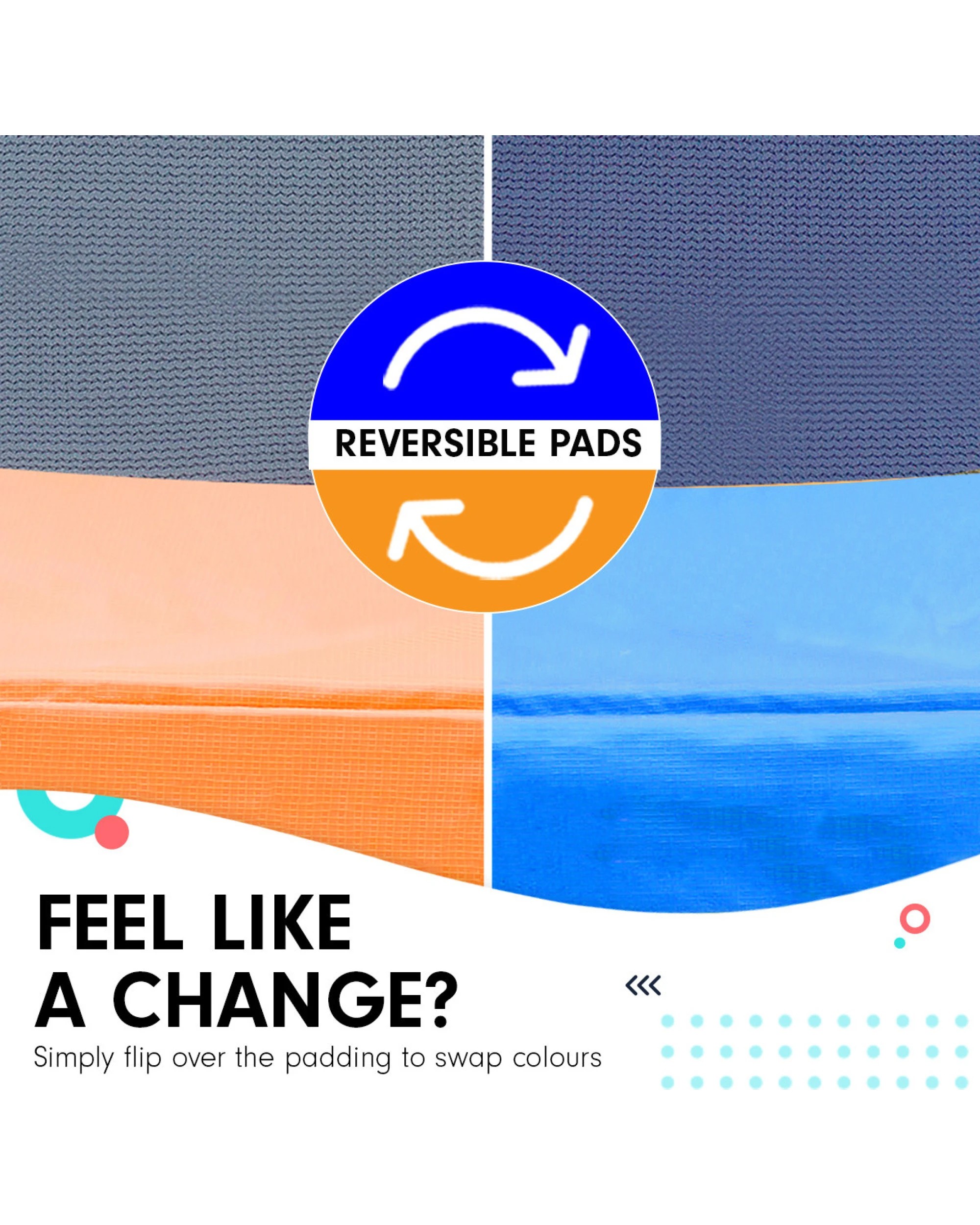 6 Kahuna Pro 12 ft Trampoline with Mat, Reversible Pad, Basketball Set, 6 of 10