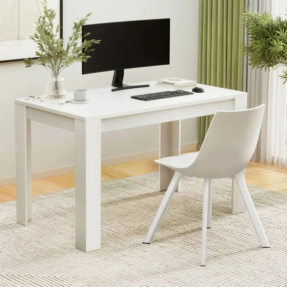 4 1 Artiss Dining Table and 4 Chairs Set Rectangle - Multi, 4 of 6