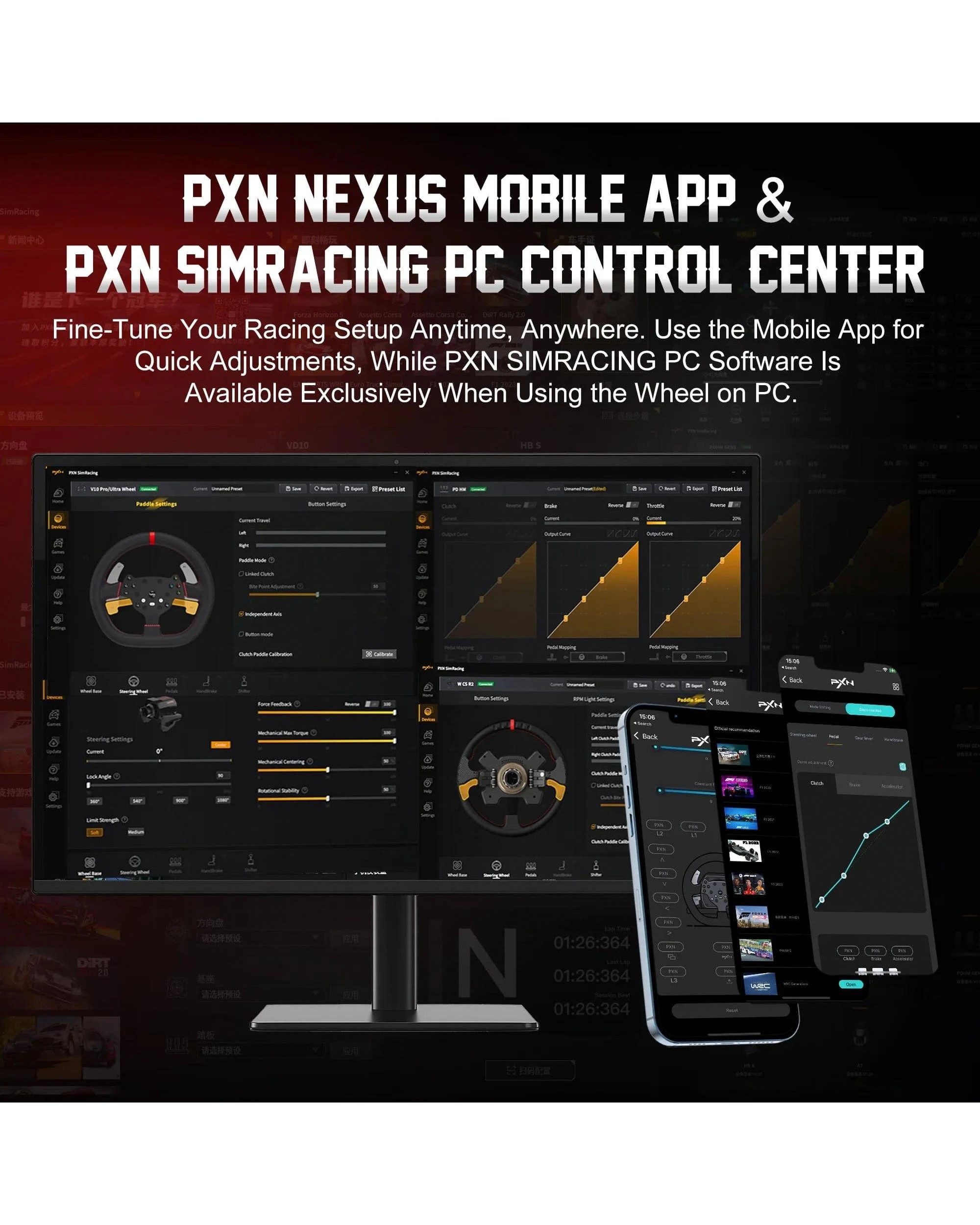 3 PXN V10 Ultra Racing Steering Wheel, 3 of 6