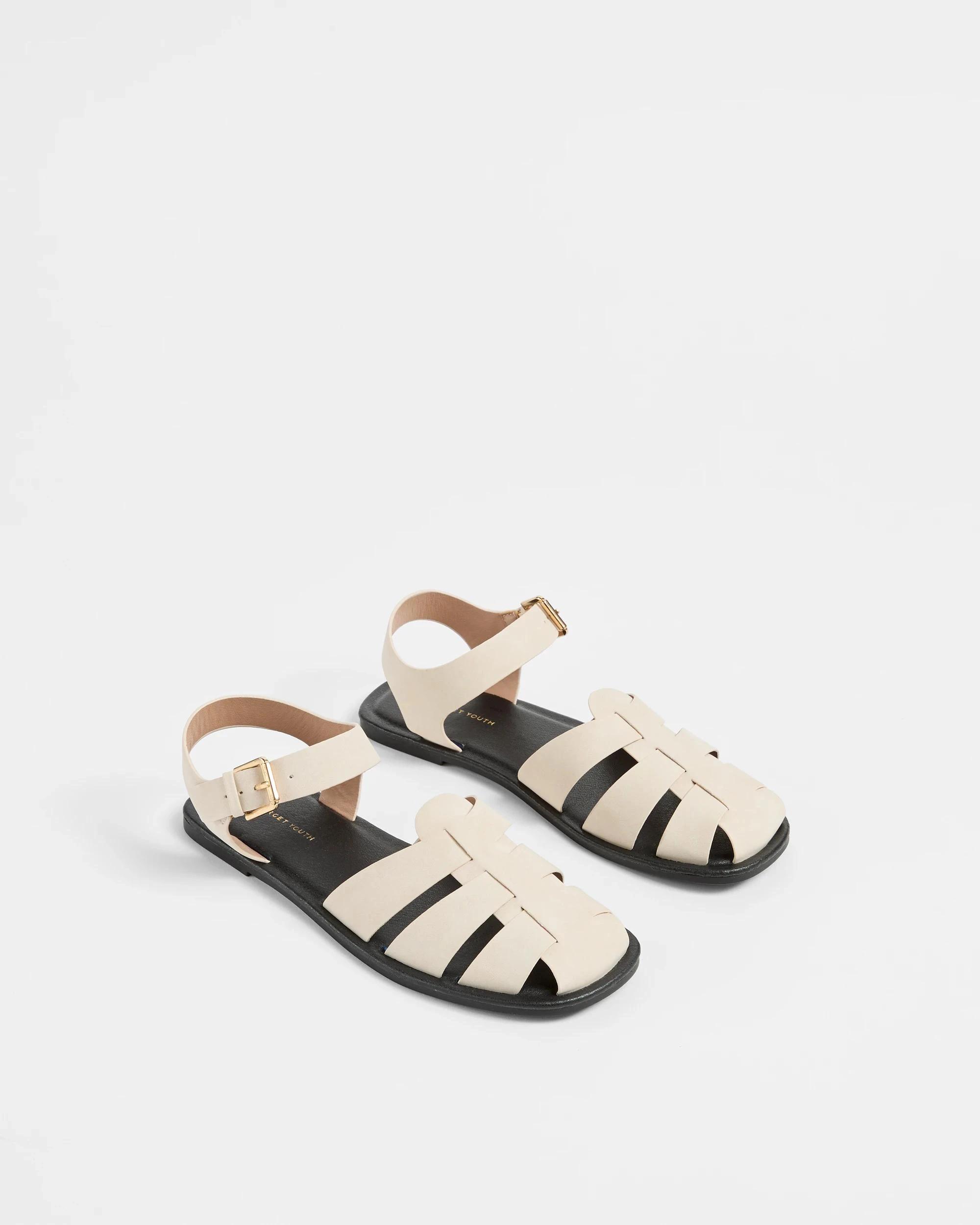3 Target Girls Senior Gladiator Sandal CREAM, 3 of 3