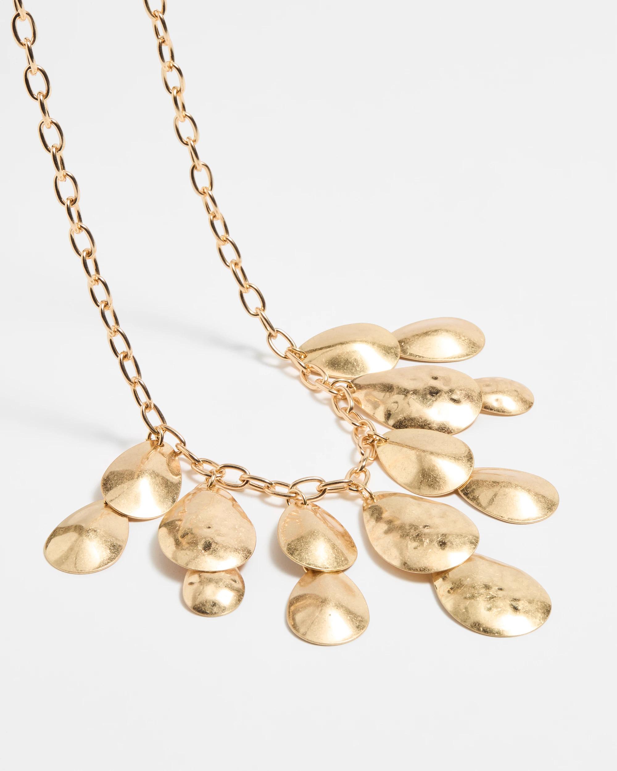 1 Target Tear Drop Statement Drop Necklace GOLD COLOURING, 1 of 1