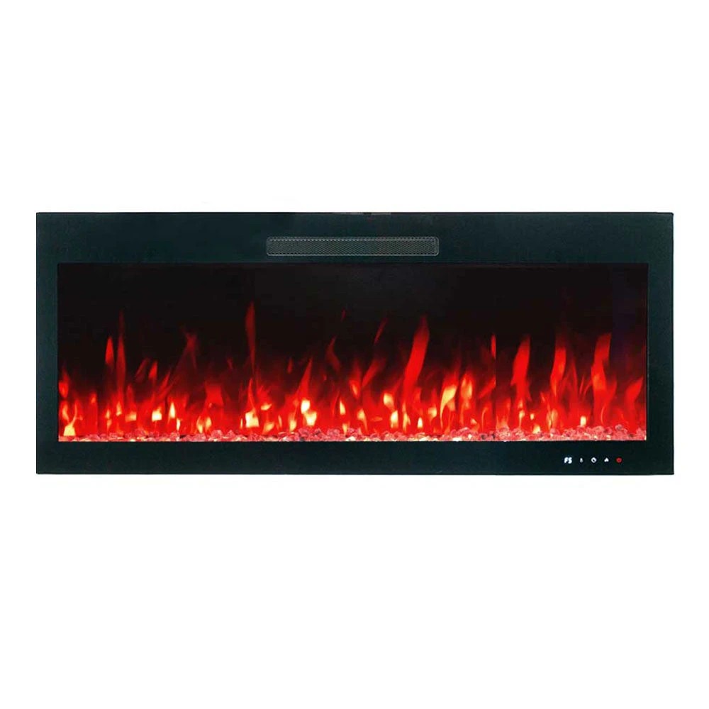 2 Moda Living Rocco 42 inch Electric Fireplace - Black, 2 of 5