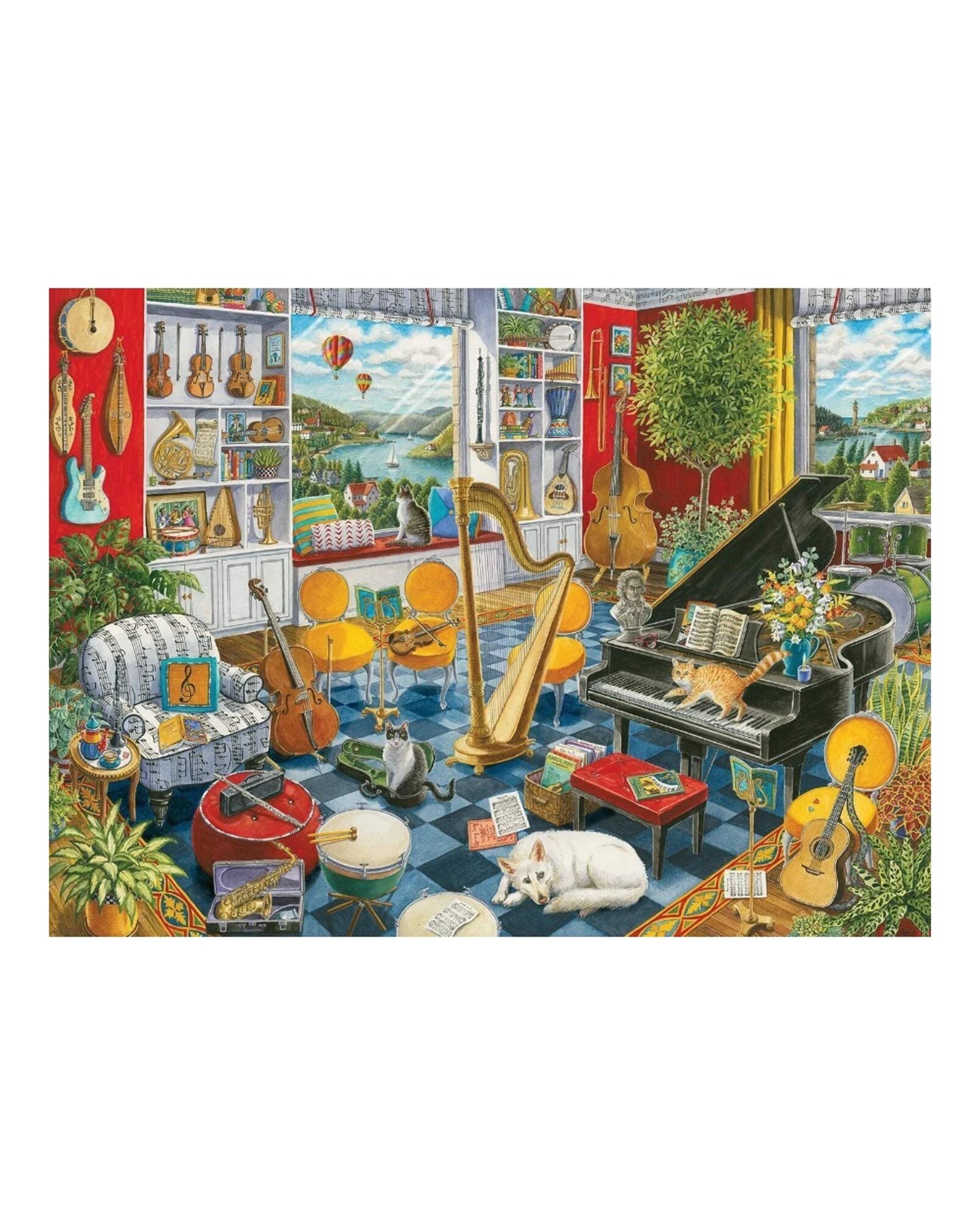 2 Ravensburger The Music Room 500 Piece Puzzle, 2 of 2