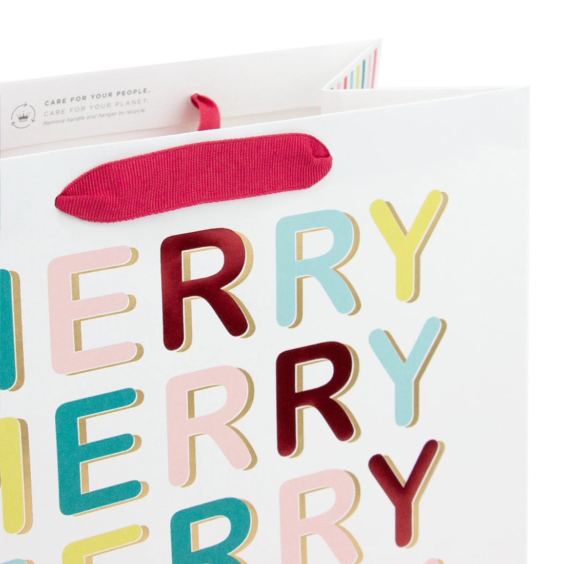 2 Hallmark Merry Lettering Gift Bag - Large, 2 of 2