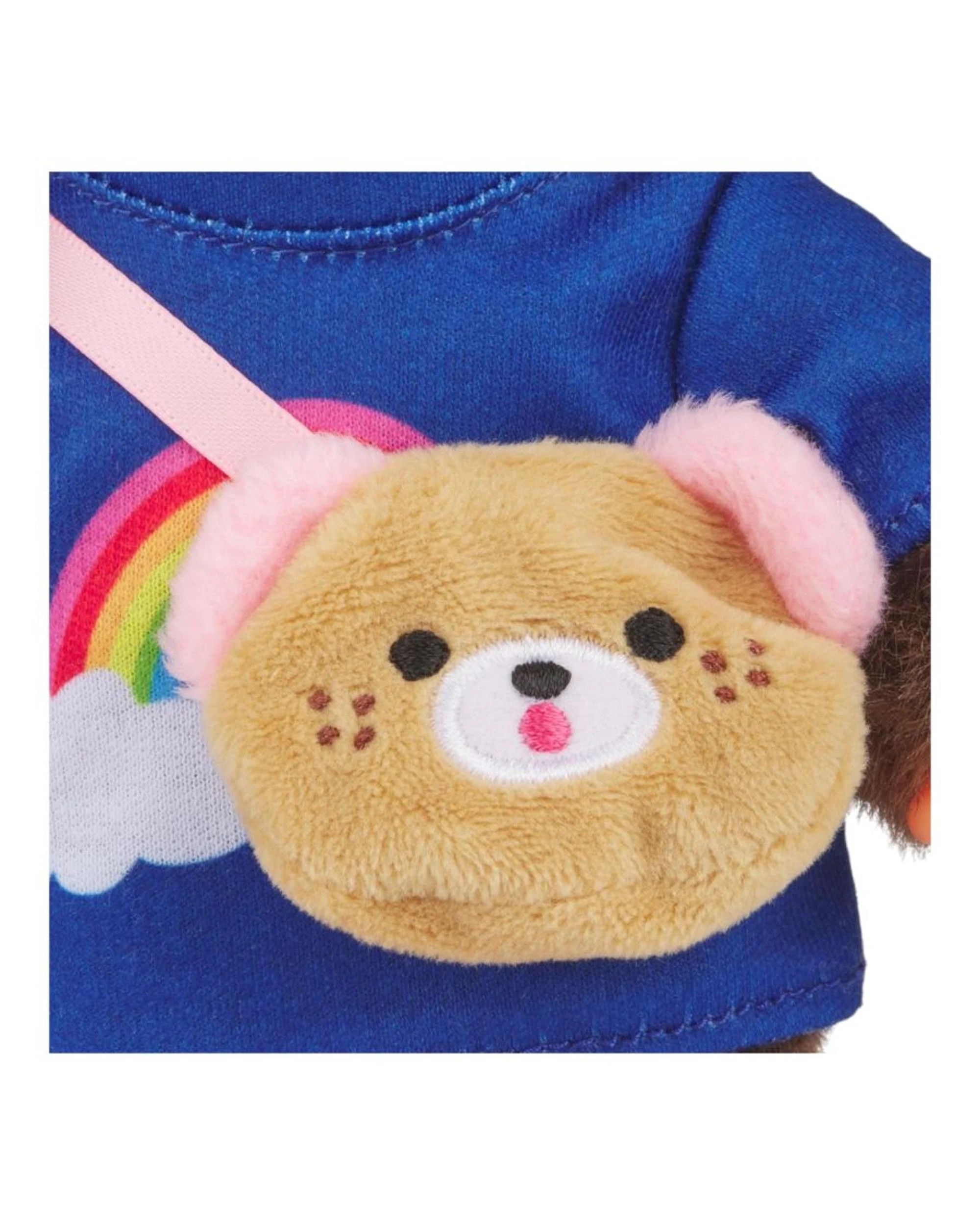 6 Sekiguchi Monchhichi Kawaii Messenger Bag Girl Plush Doll, 6 of 6