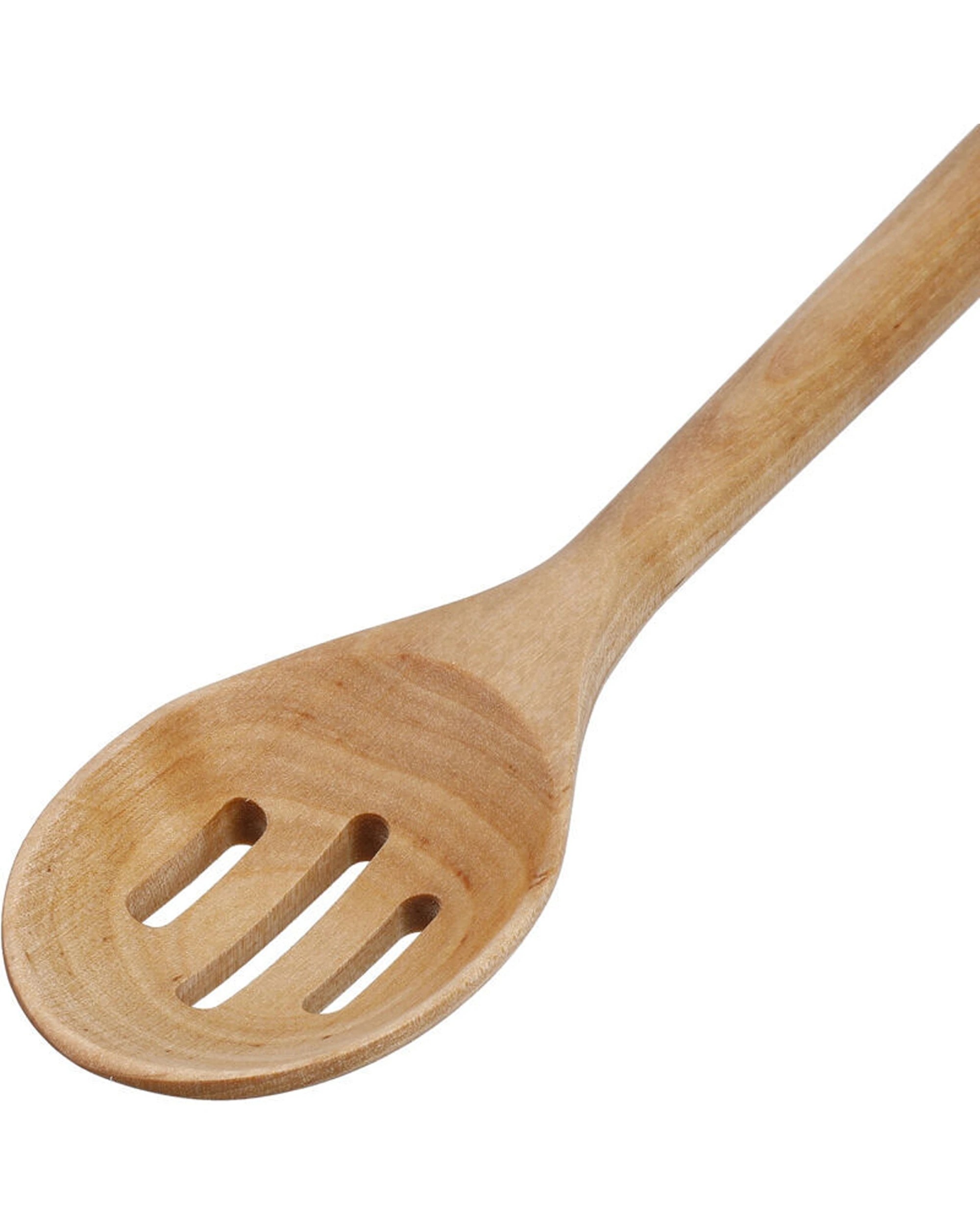 5 KitchenAid 4PK Birchwood Slotted Spoon Finish Wooden Cooking Utens - Beige, 5 of 6