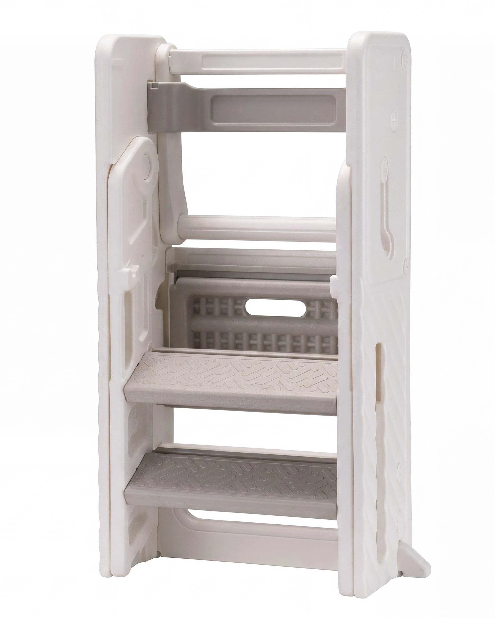 4 PlayPals Foldable Toddler Tower Adjustable Height Kitchen Step Stool - Grey, 4 of 10