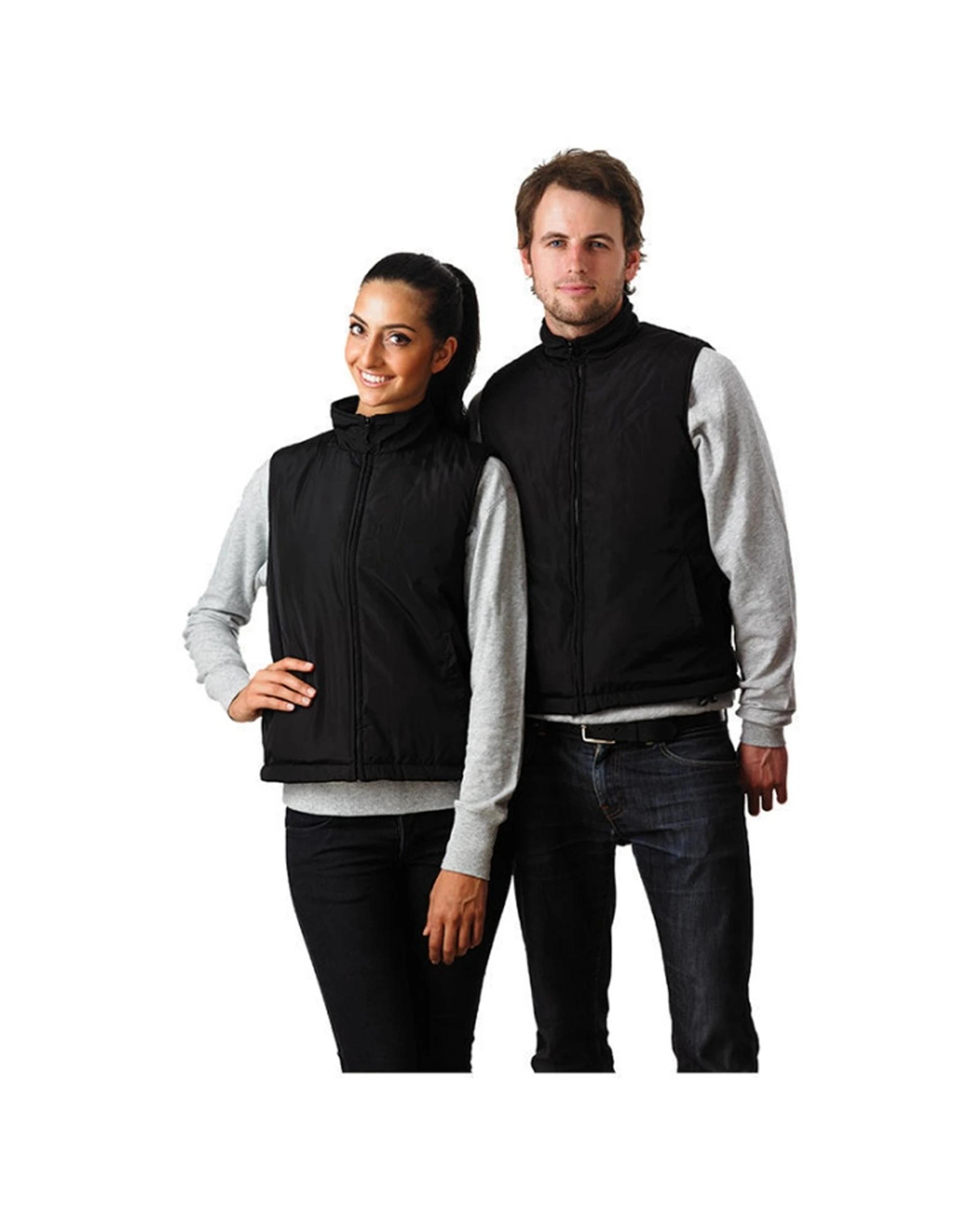 1 Heller Mens Activewear Apparel Clothing Polyester Heated Warming Vest BLACK, 1 of 1