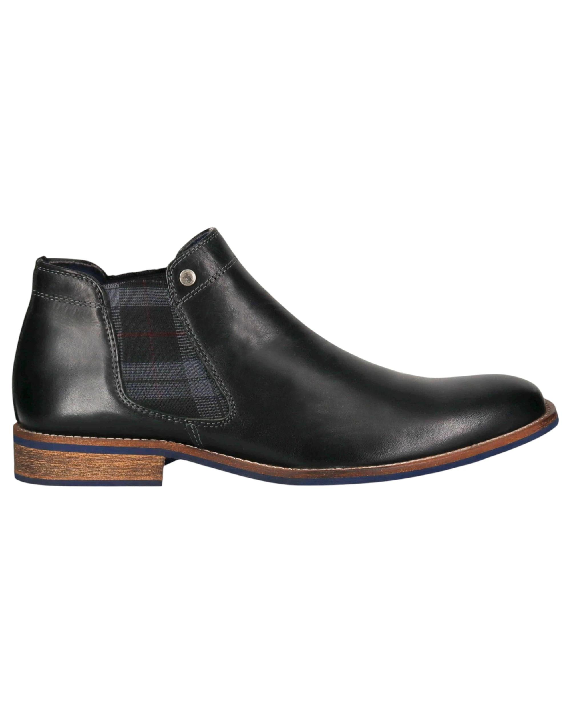 1 Wild Rhino Mens Drake Formal Dress Work Boots BLACK, 1 of 6