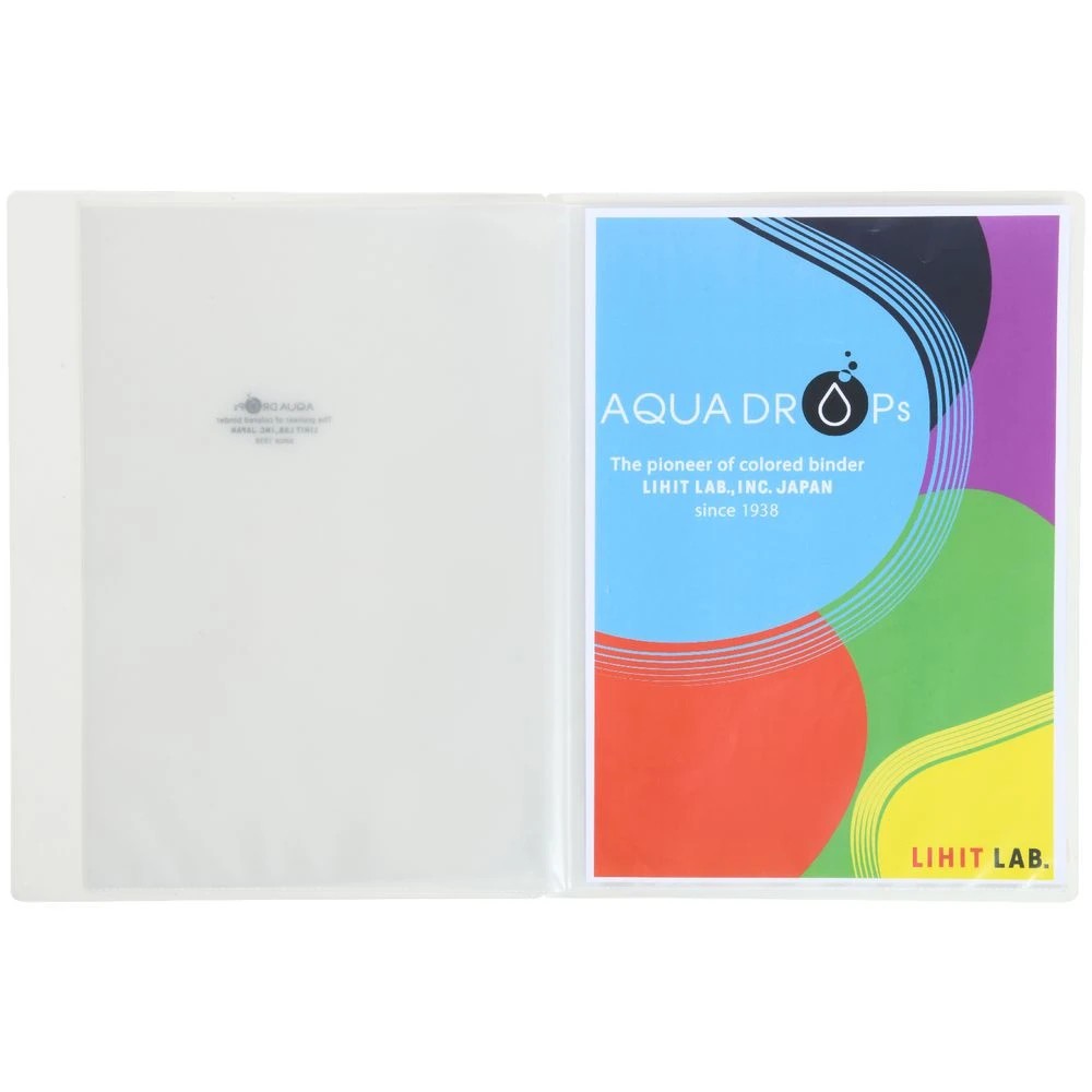 4 Aqua Drops A4 Display Book 10 Pocket Fixed Clear, 4 of 5