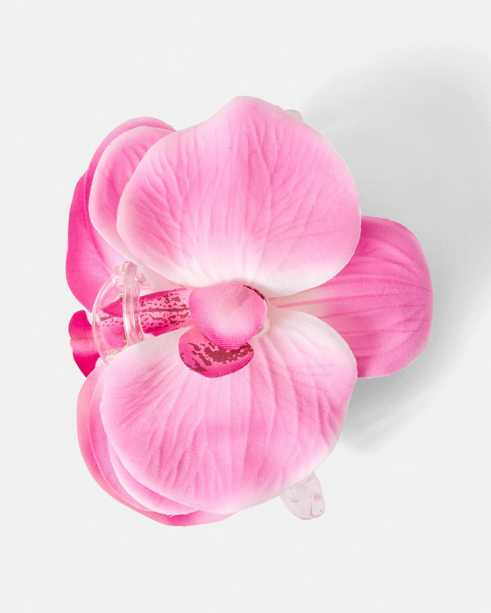 1 Pink Orchid Claw Hair Clip Pink, 1 of 4