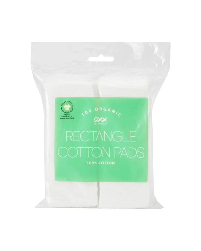 OXX Essentials 100 Pack Rectangle Organic Cotton 
