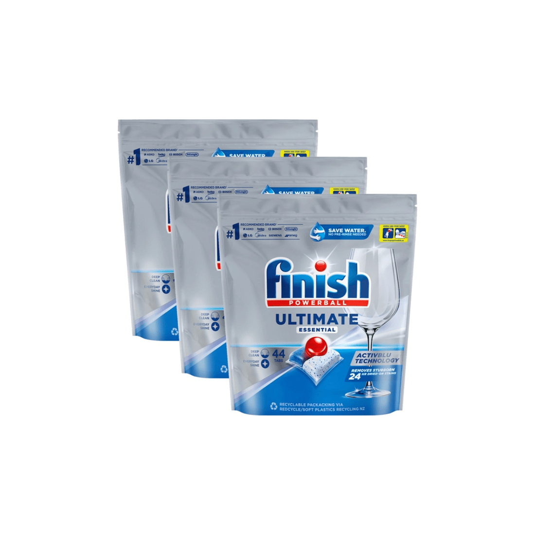 2 Finish 132pc Finish Powerball Ultimate Essential Tablets Dishwasher Detergent, 2 of 3