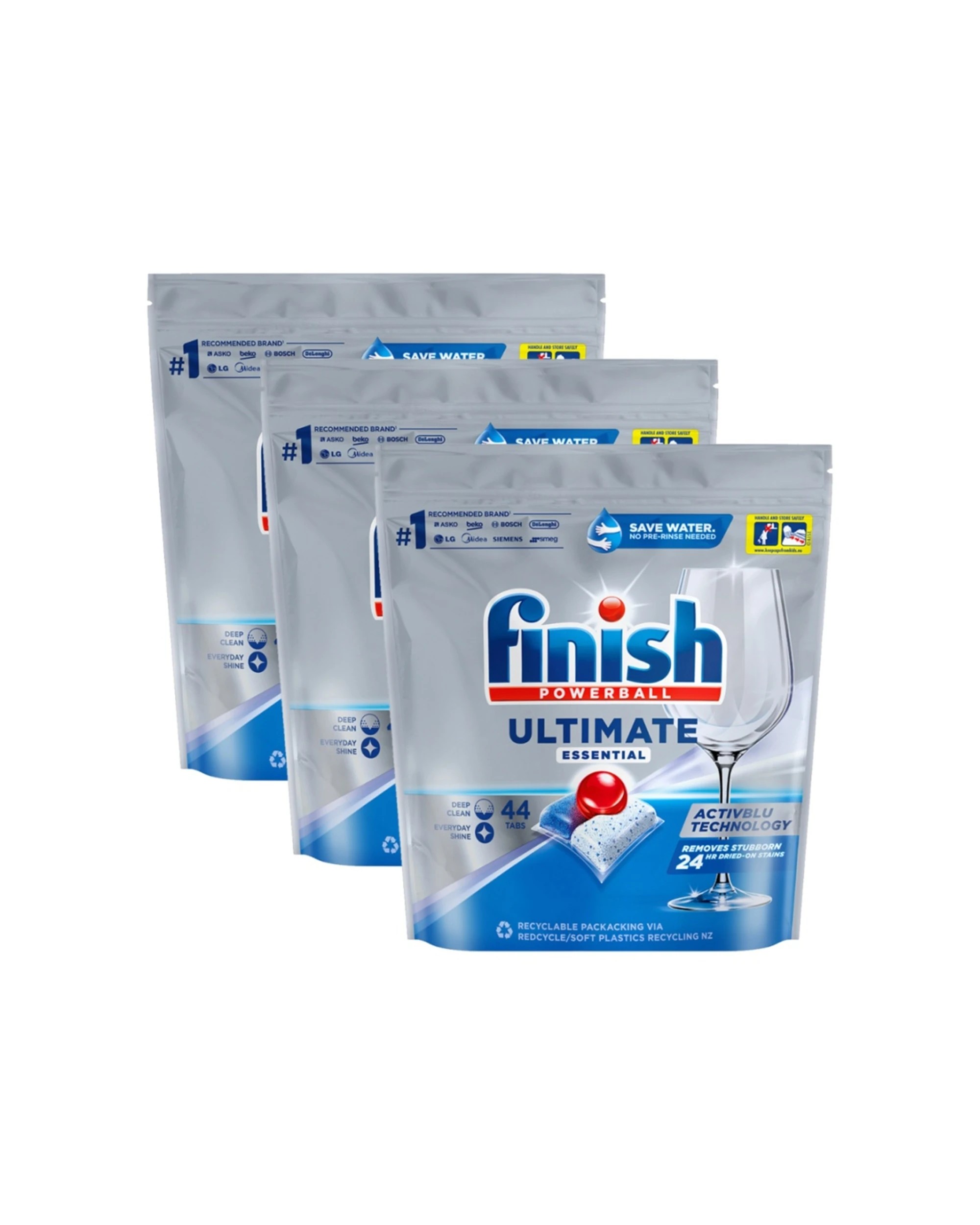 2 Finish 132pc Finish Powerball Ultimate Essential Tablets Dishwasher Detergent, 2 of 3