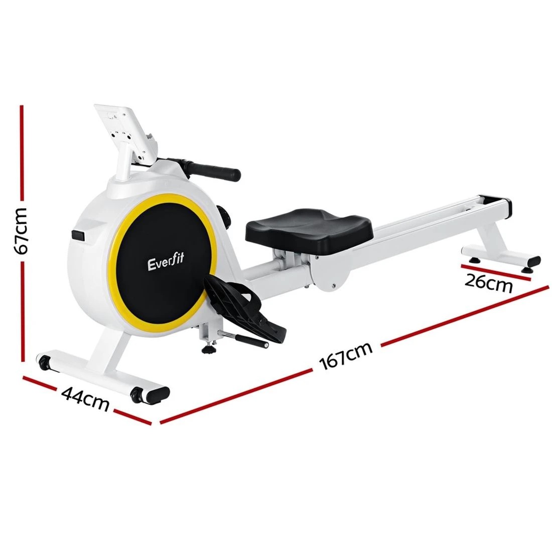 2 Everfit Rowing Machine 16 Levels Magnetic Rower Home Gym Cardio Workout - Multi, 2 of 6