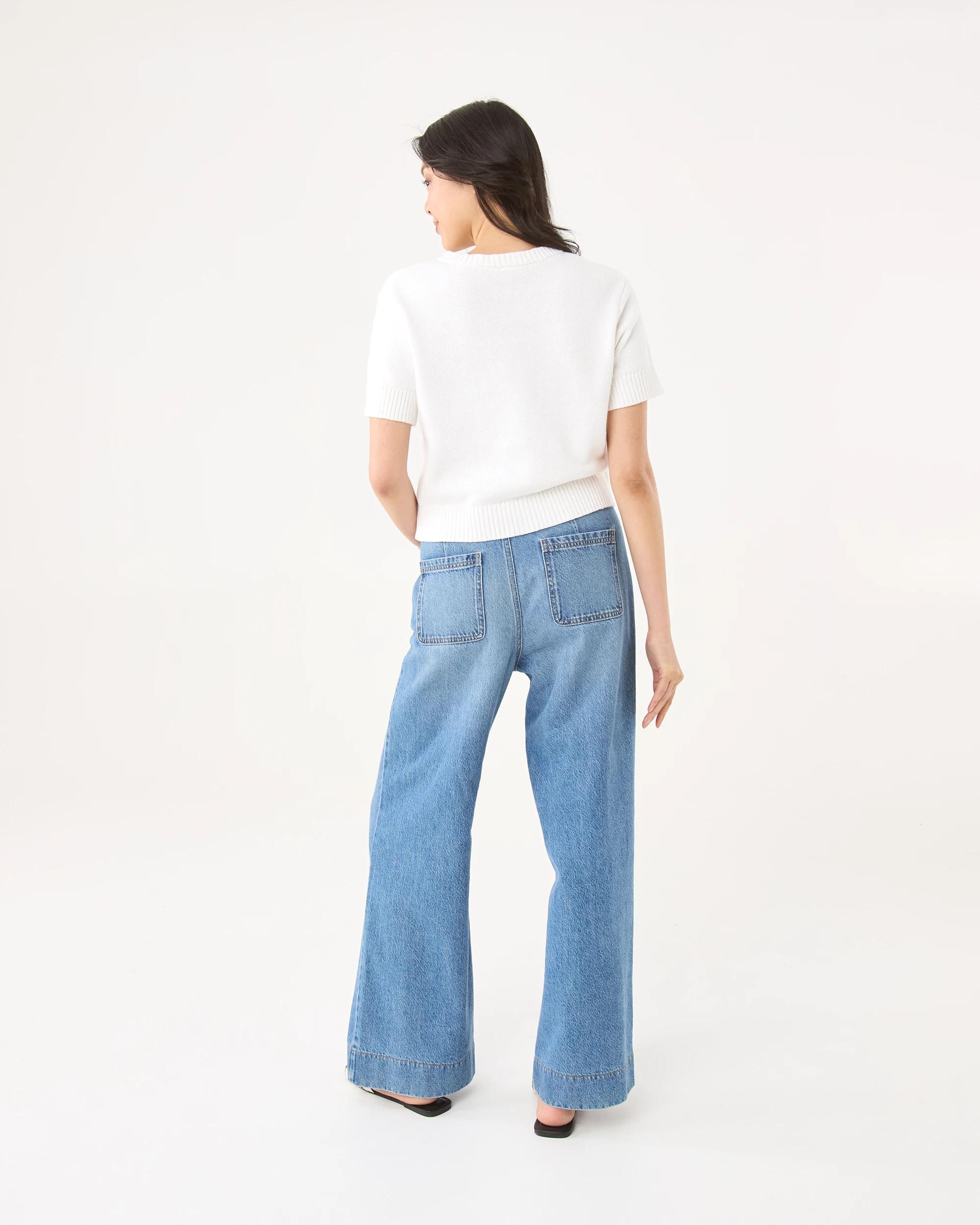 4 Short Sleeve Button Up Cardigan White, 4 of 8