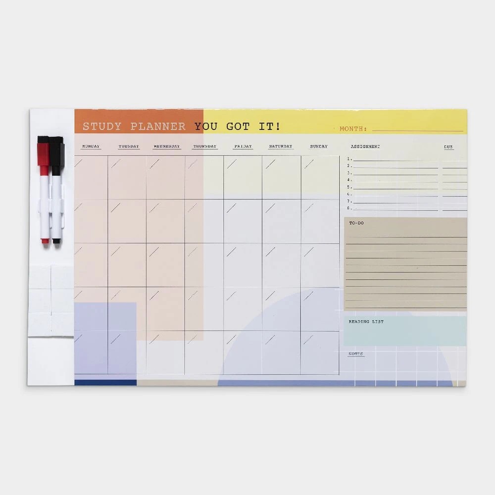 2 Studymate A3 Dry Erase Month to View Planner Magnetic, 2 of 2