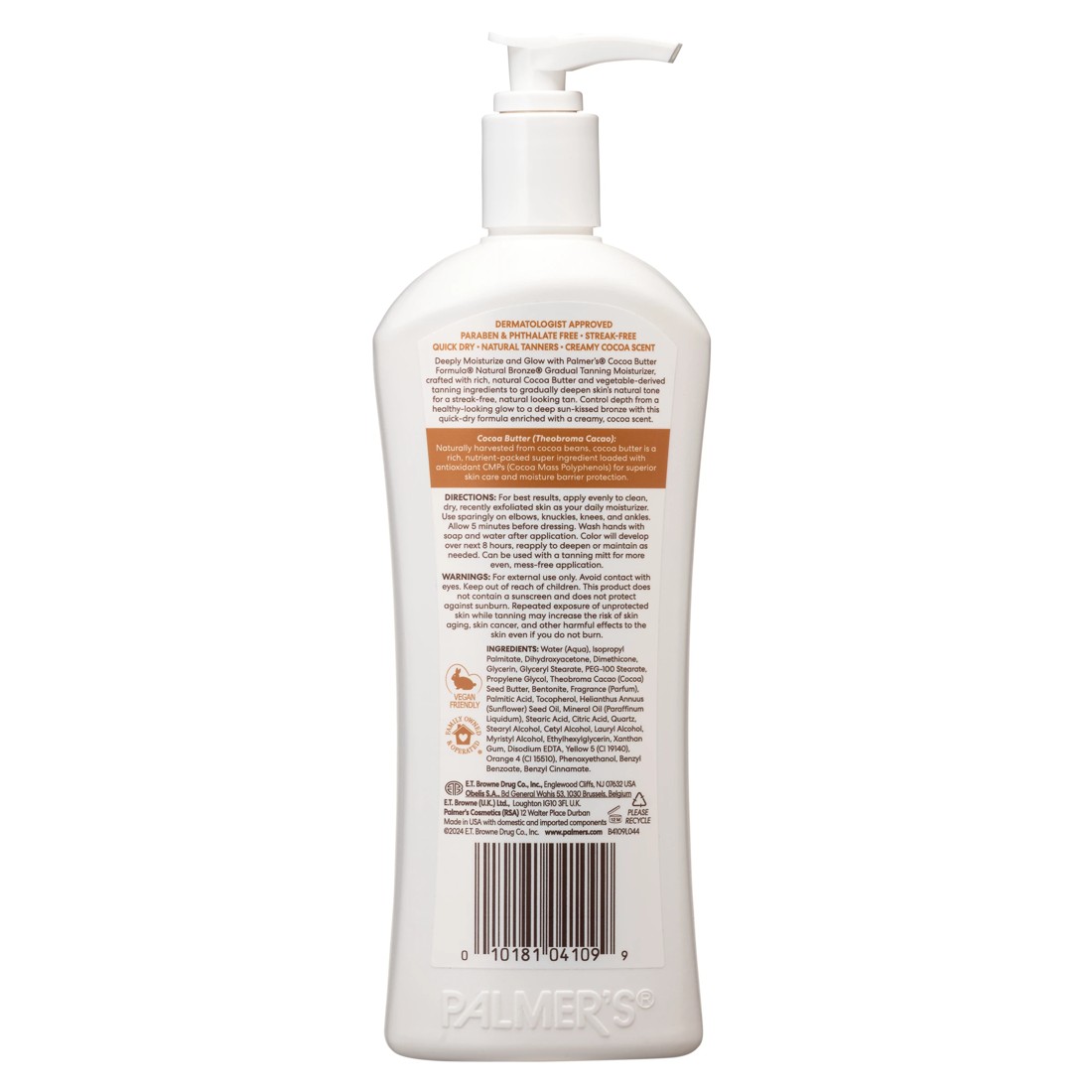 2 Palmer's Cocoa Butter Formula Natural Bronze Body Lotion 400ml - Natural Cocoa Butter and Vitamin E, 2 of 4