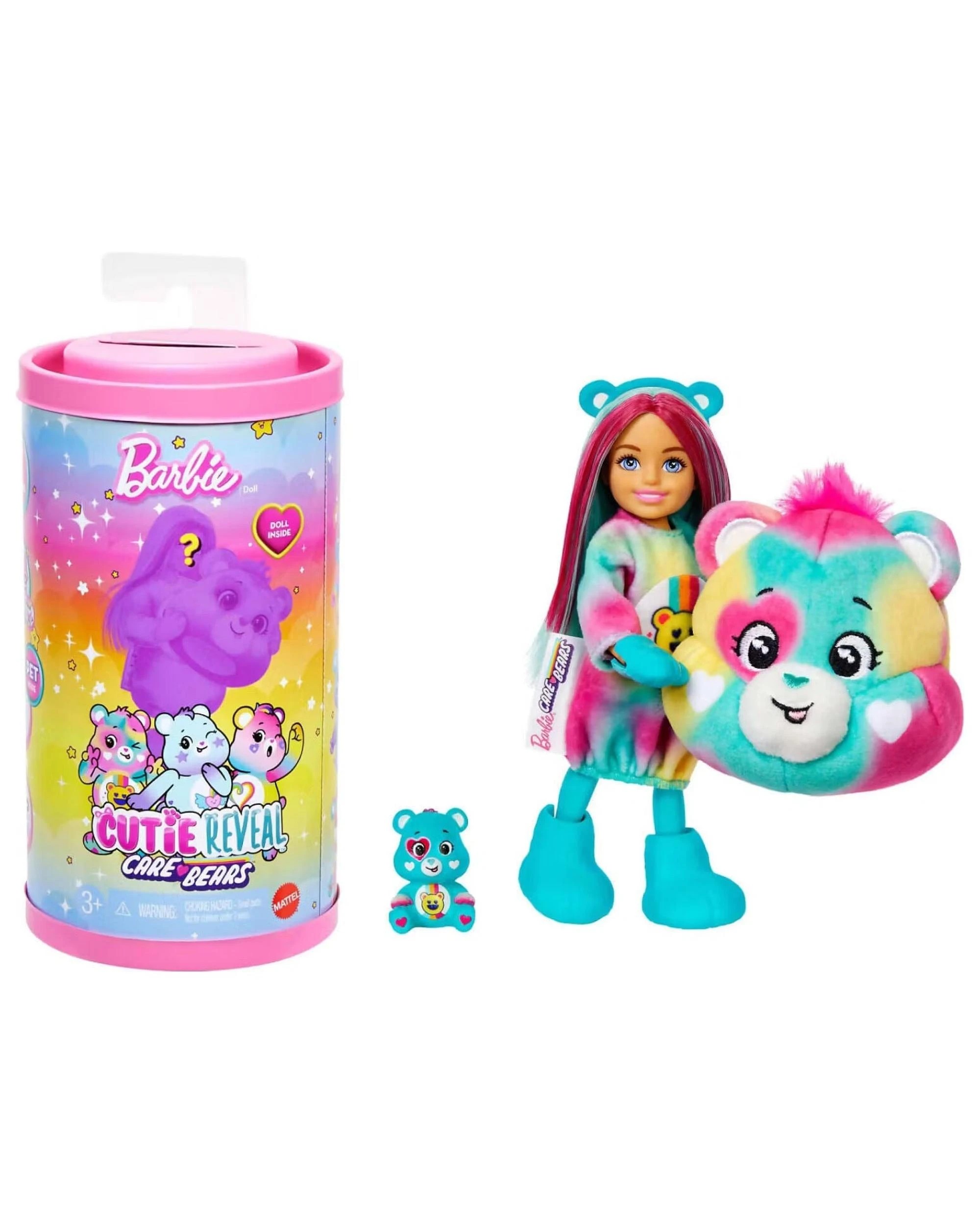 3 Barbie Cutie Reveal Care Bears Series 2 Chelsea Doll Blind Box, 3 of 6