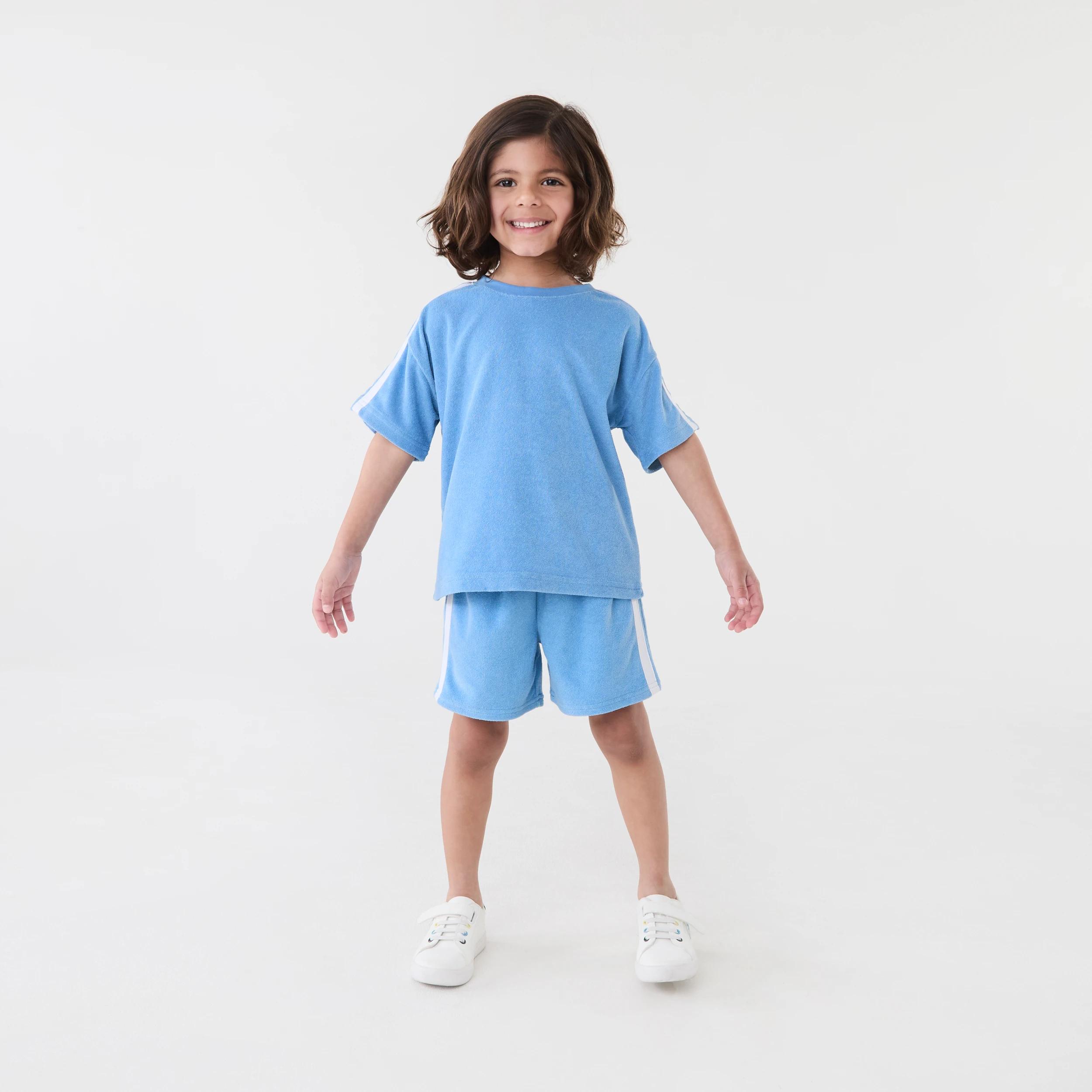 6 Terry Towelling T-shirt Silblue, 6 of 7