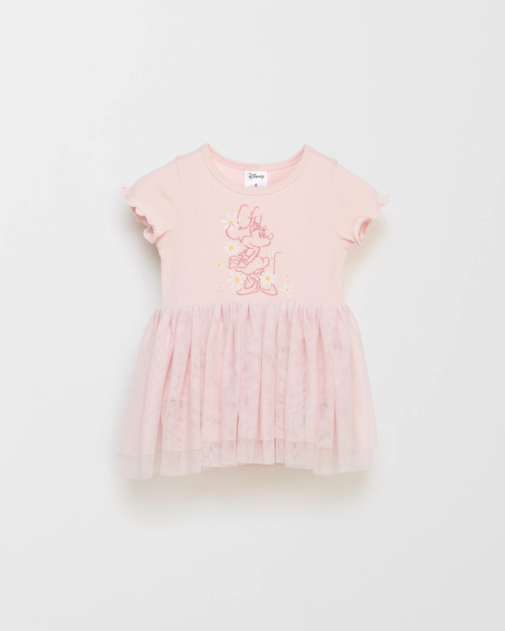 1 Disney Minnie Mouse Baby Rib Tutu Bodysuit Dress MINNIE MOUSE, 1 of 2