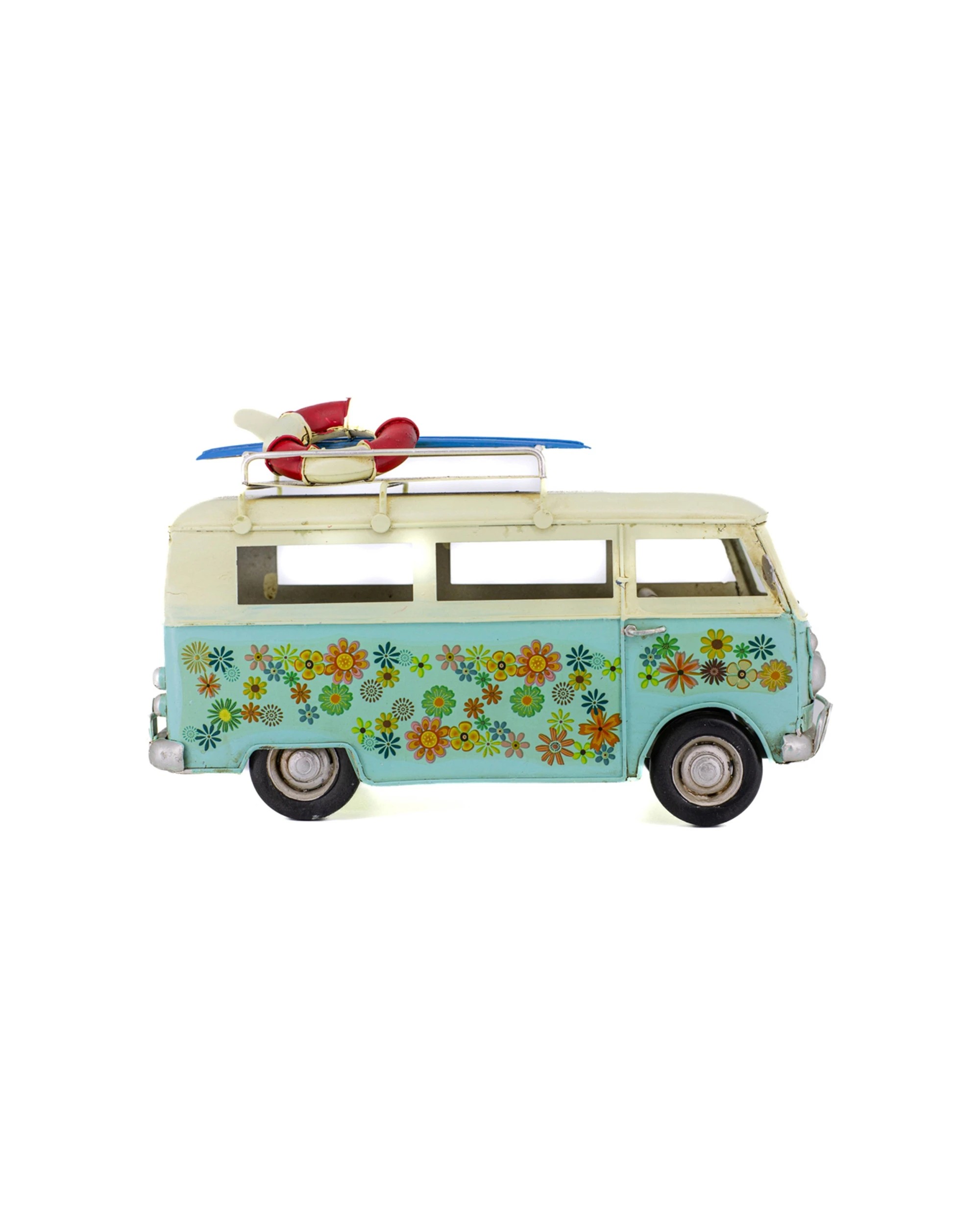 4 Boyle Metal Display Flower Van Top Ornament Home Decor 25cm - Multi, 4 of 6