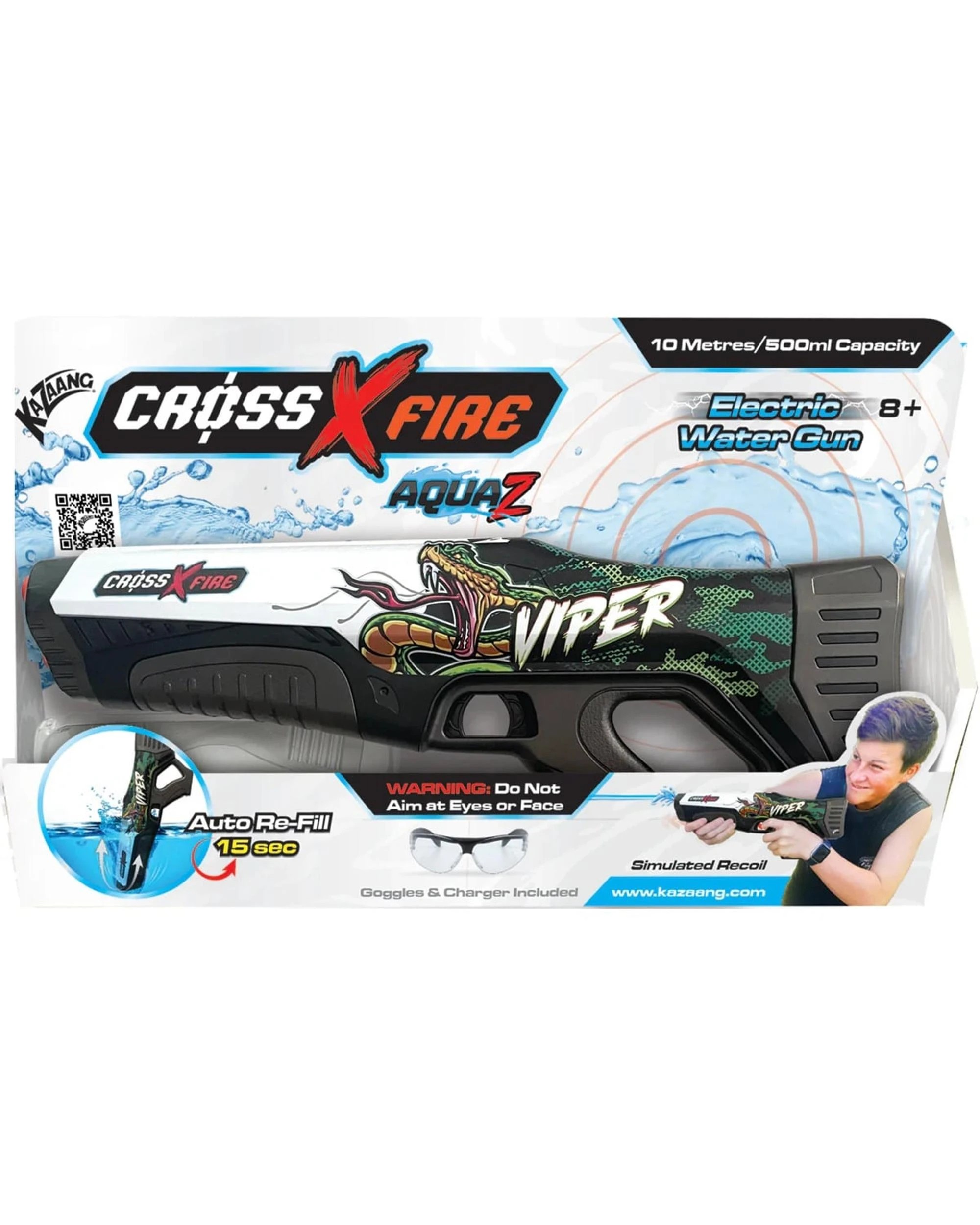 1 CrossXFire AquaZ Viper Electric Water Gun, 1 of 5
