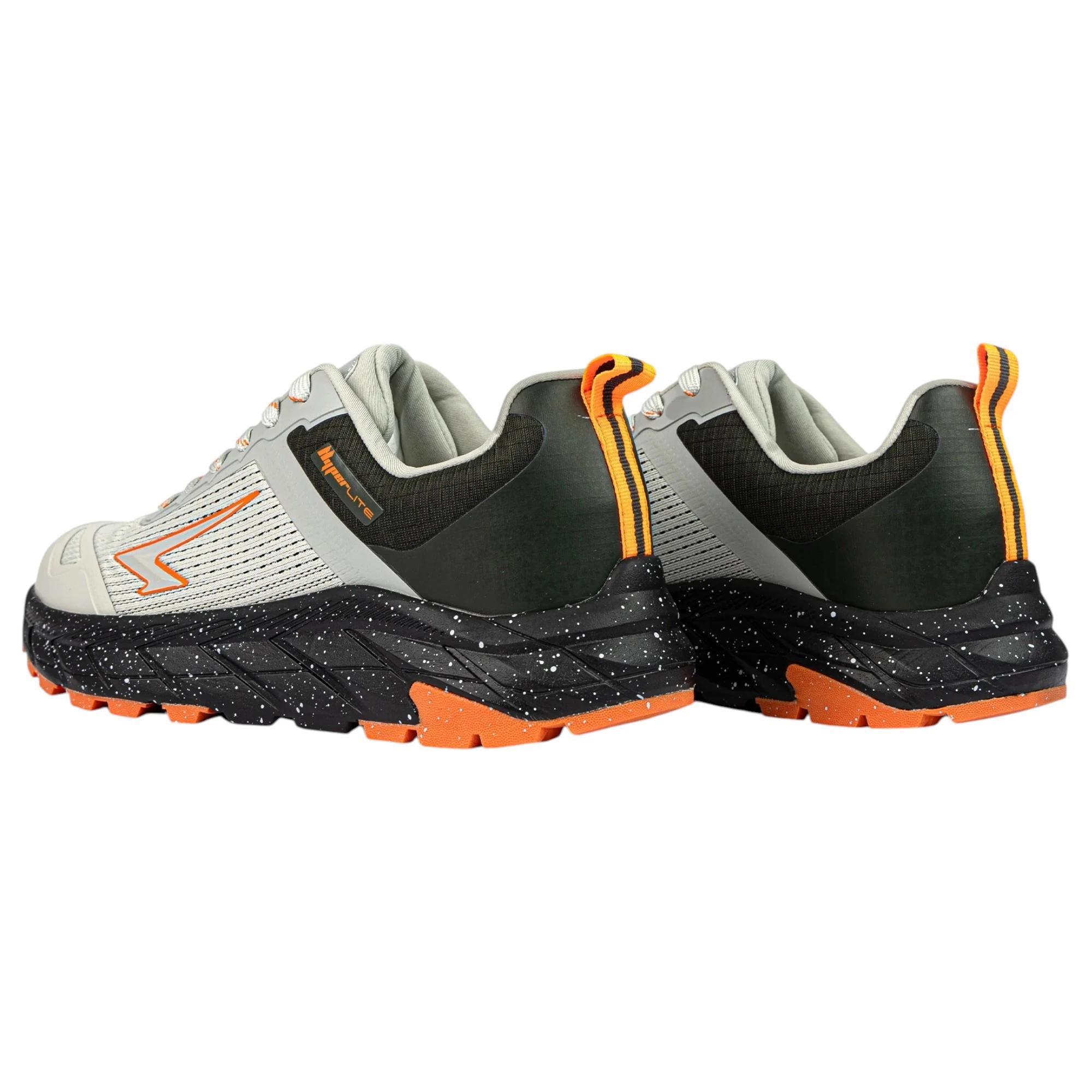 3 Sfida Mens Nomad Trail Runner Grey/ Khaki/ Orange Athletic Shoes GREY/KHAKI/ORANGE, 3 of 8