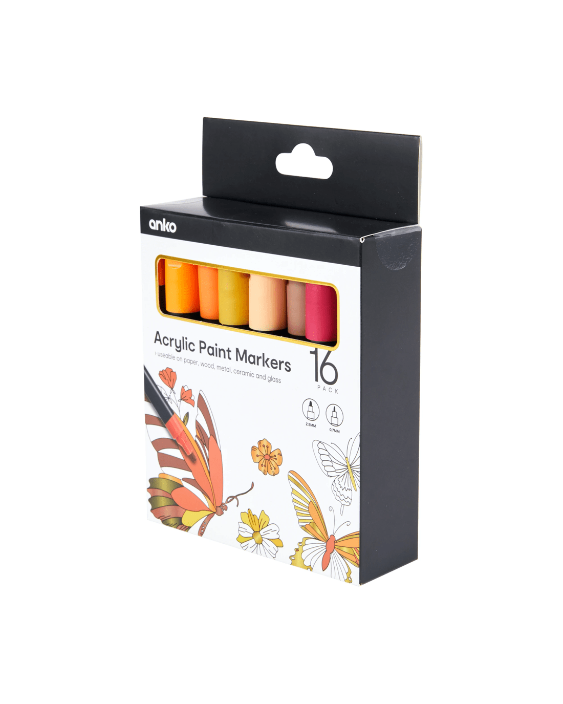 2 16 Pack Acrylic Paint Markers - Tonal Orange, 2 of 8