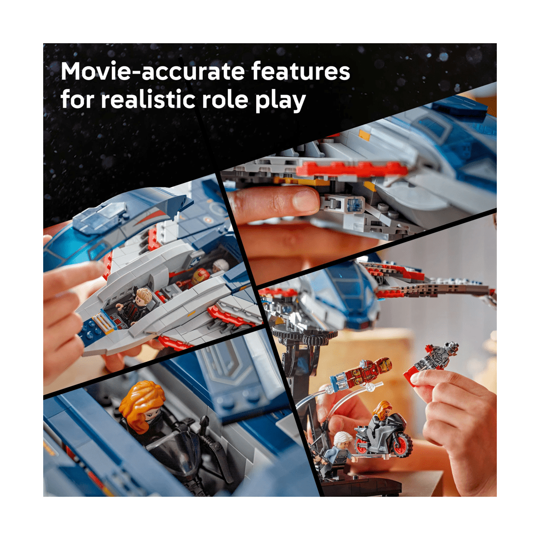 4 LEGO Marvel Super Heroes Avengers: Age of Ultron Quinjet 76325, 4 of 10