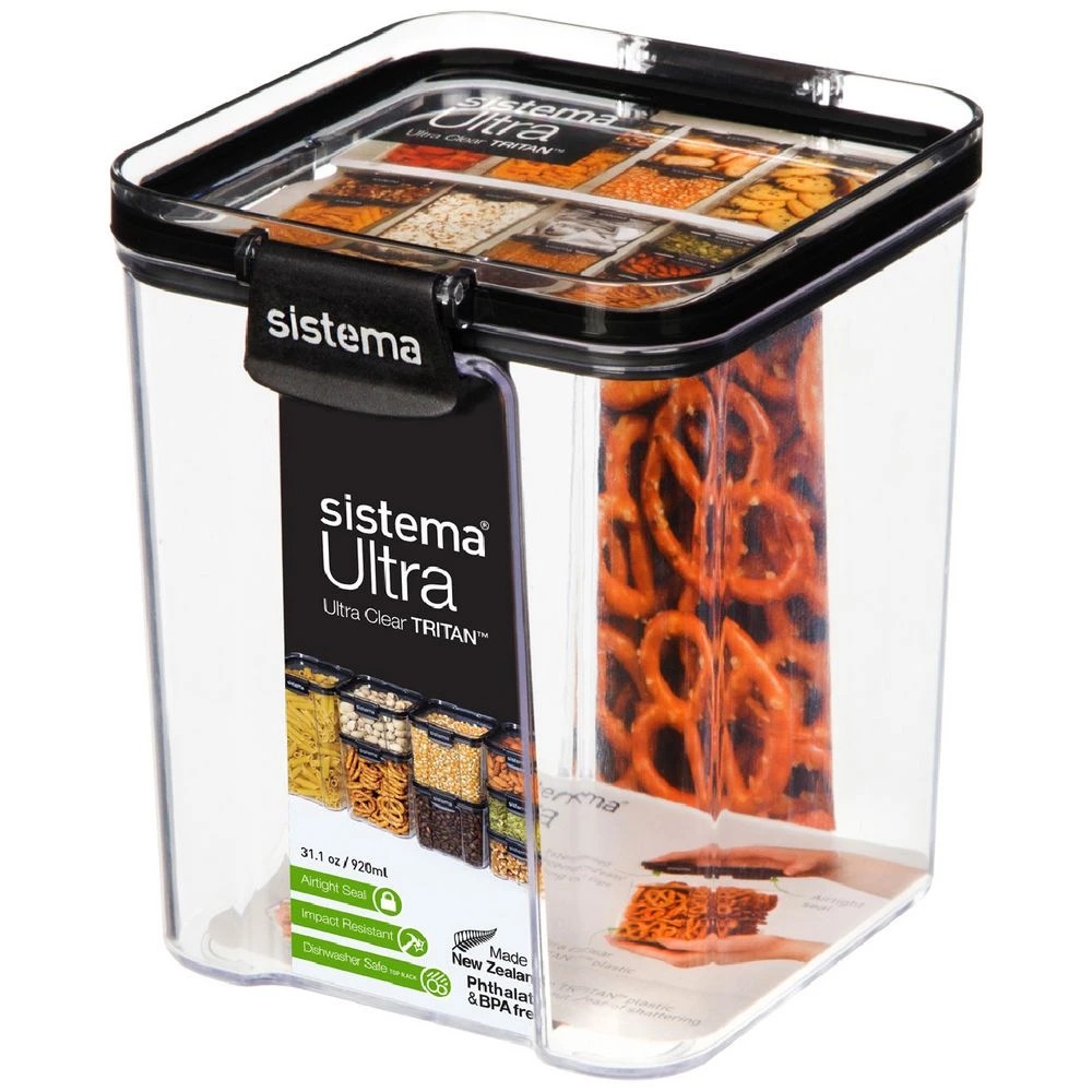 1 Sistema Ultra Square Tritan Plastic Container 920mL, 1 of 1