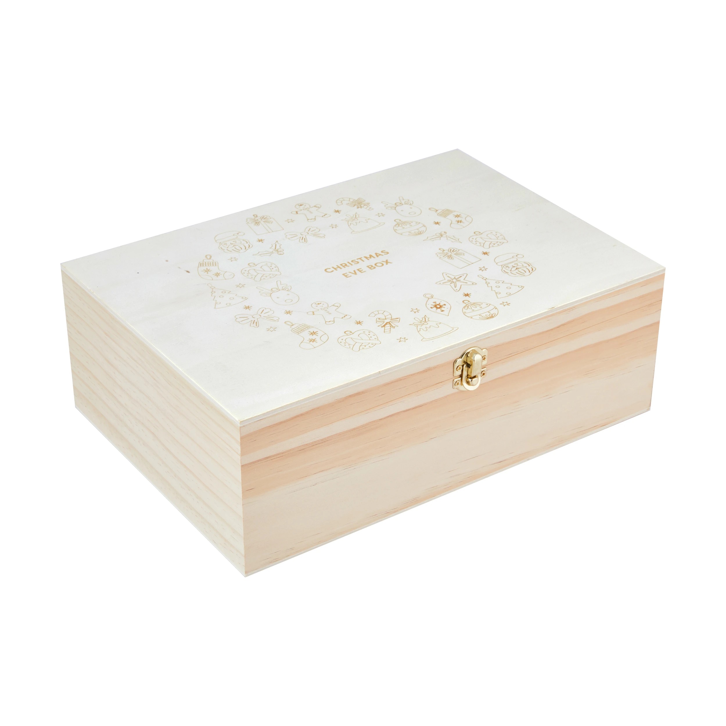 4 Craft Wood Blank Christmas Eve Box, 4 of 6