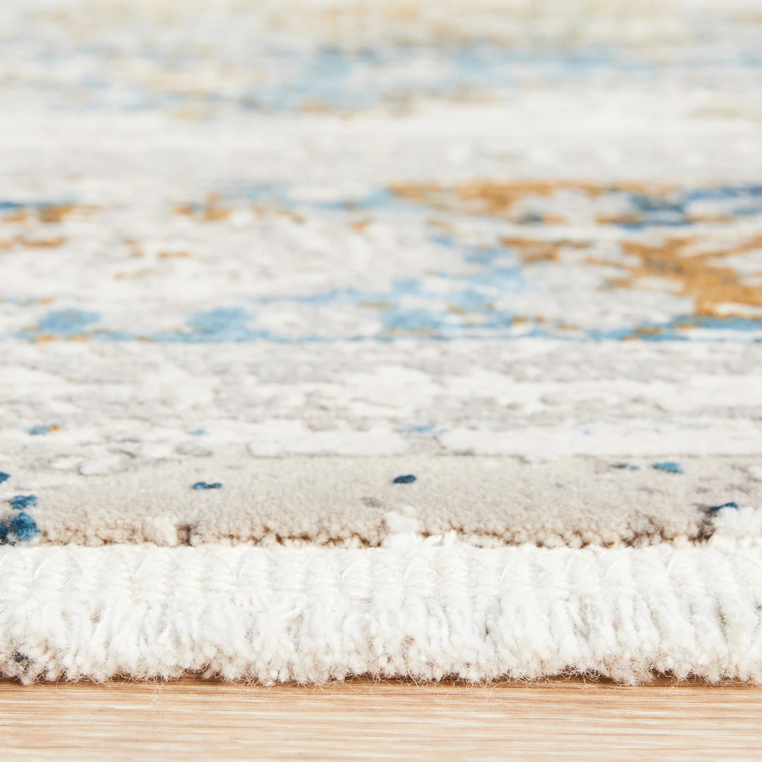 7 Common Ground Rugs Glimmers 104 330x240cm - Extra Large Bamboo Silk Power Loomed Floor Rug - Blue, 7 of 9
