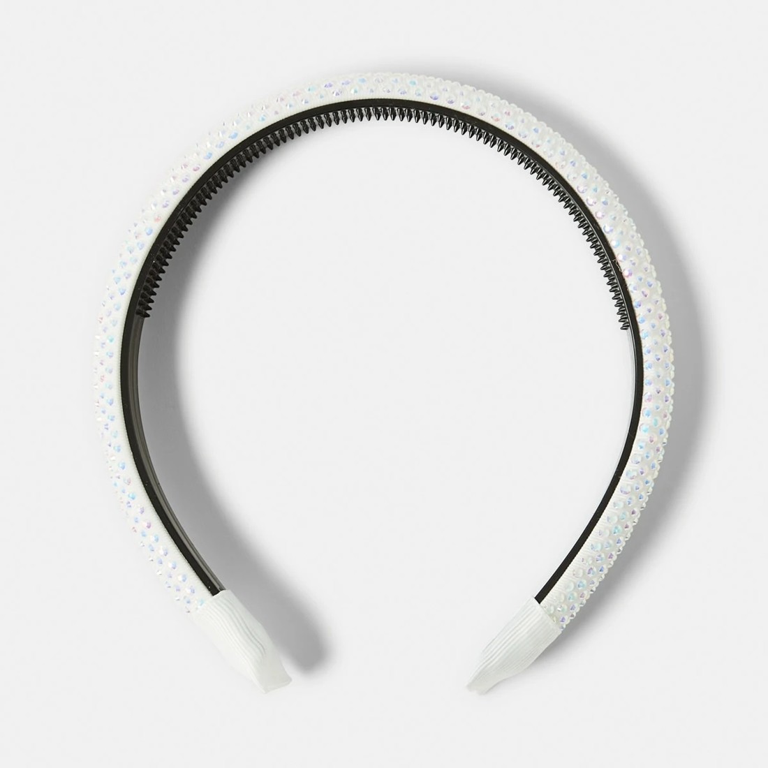 1 Diamante Headband - Cream, 1 of 4