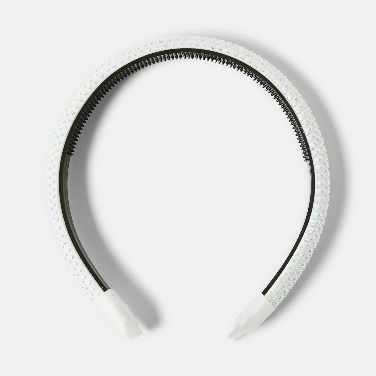 1 Diamante Headband - Cream, 1 of 4