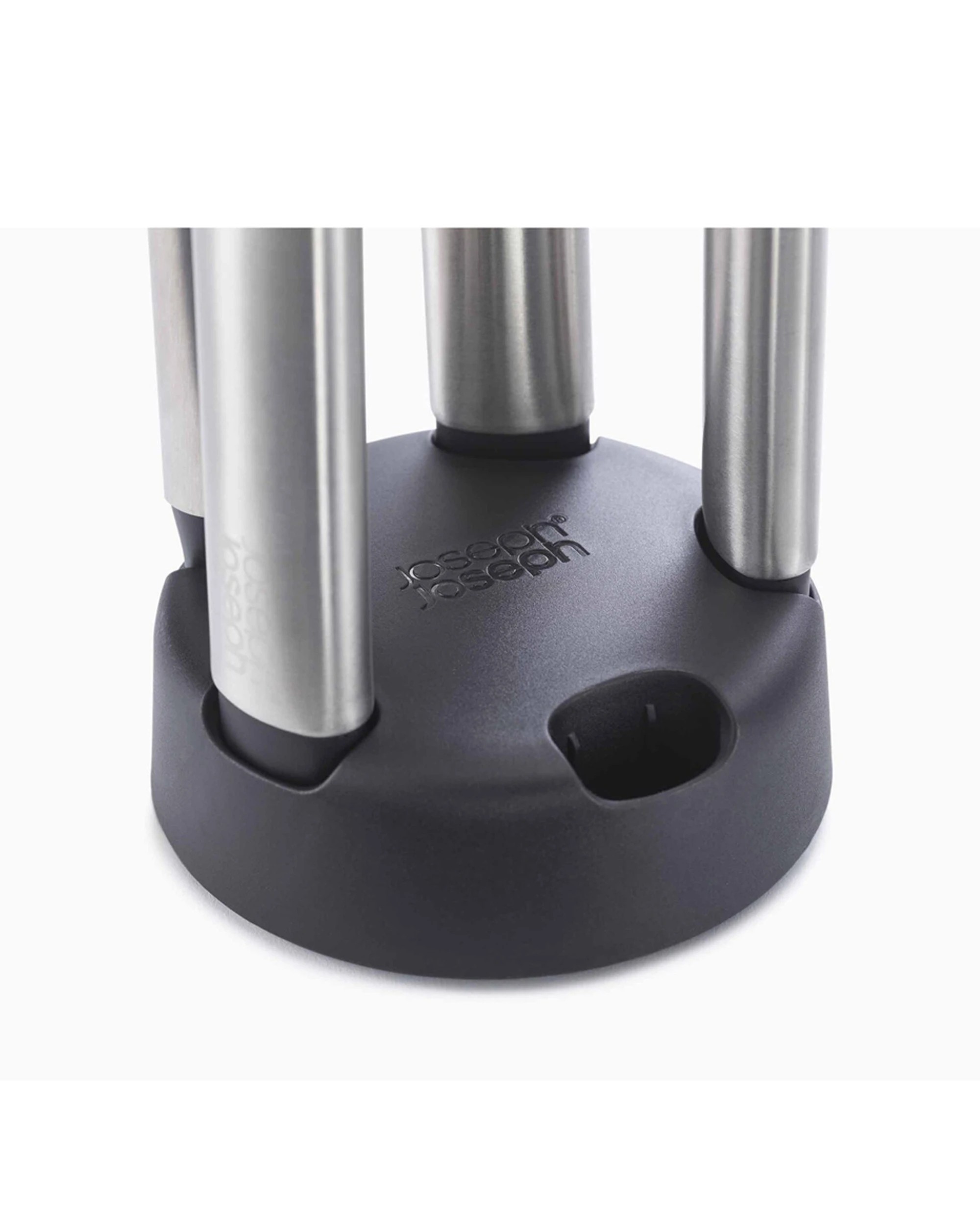 6 Joseph Joseph 5pc Elevate Fusion Silicone Cooking Utensil Set Weighted Handle With Stand - Black, 6 of 7