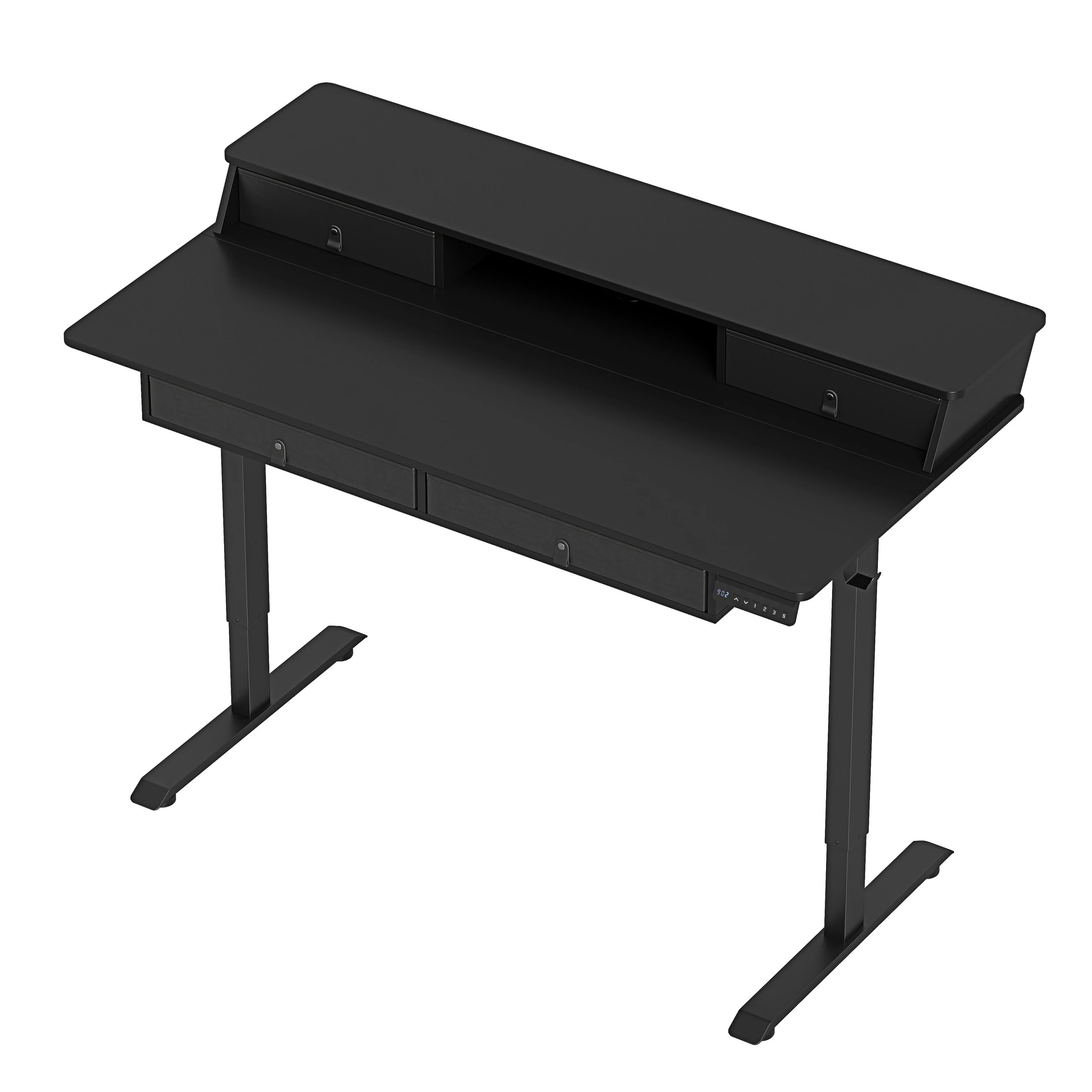 6 Costway 140cm Electric Standing Desk Height Adjustable Stand Up Desk Home Office - Black, 6 of 6