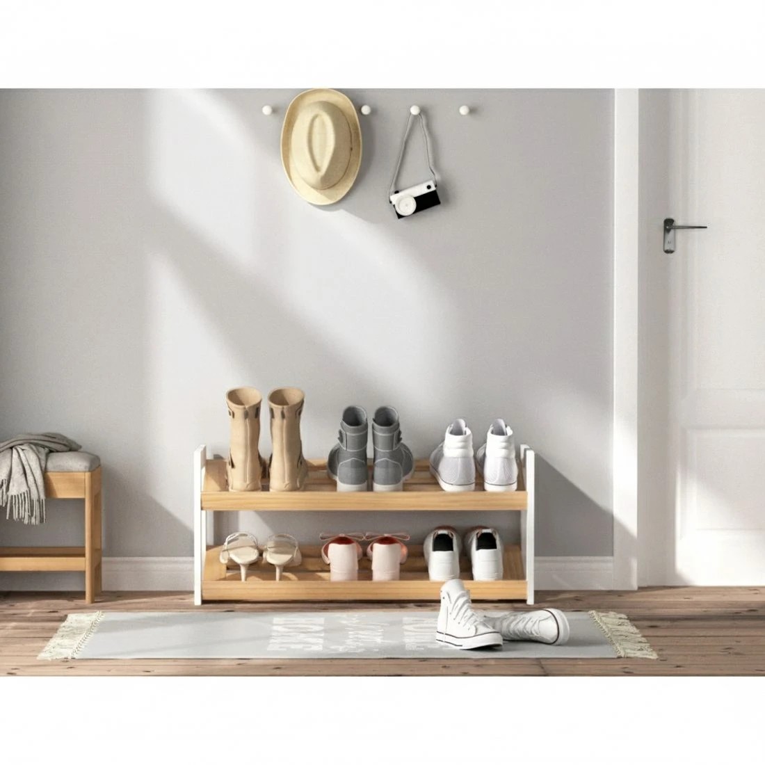 3 Artiss Shoe Rack 2 Tier 6 Pairs Kara - Multi, 3 of 5