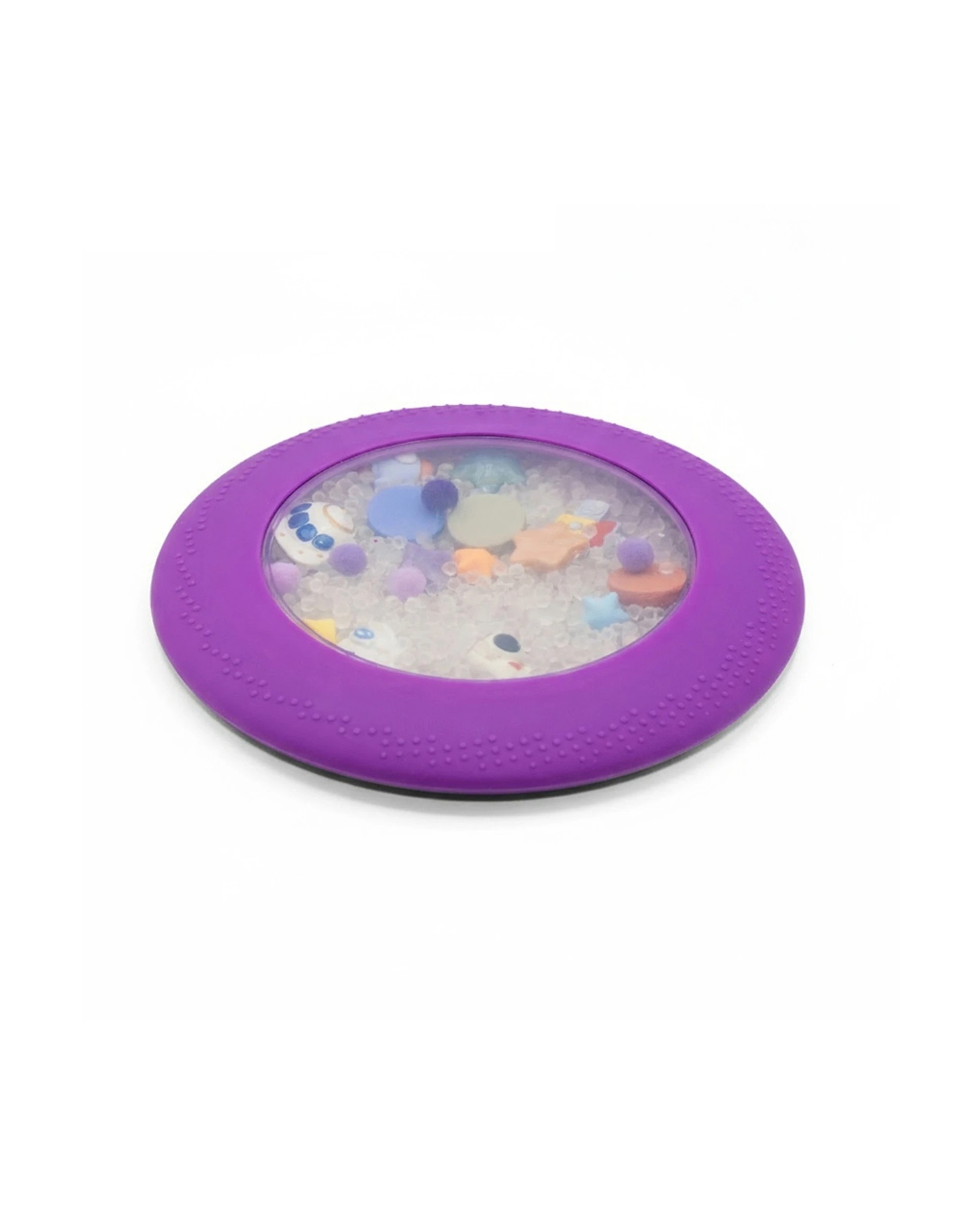 1 Jellystone Designs Kids Peekaboo Sensory Bag Weighted Beads Portable Toy Galaxy - Purple, 1 of 1