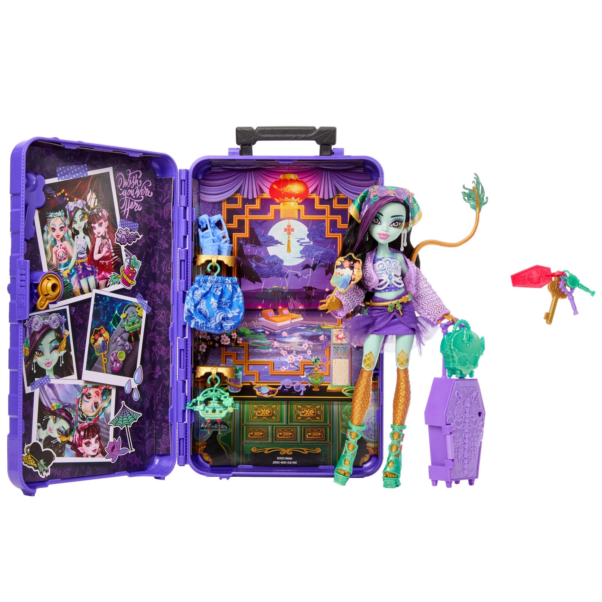 5 Monster High Skulltimate Secrets Gore-geous Oasis Jinafare Playset, 5 of 5
