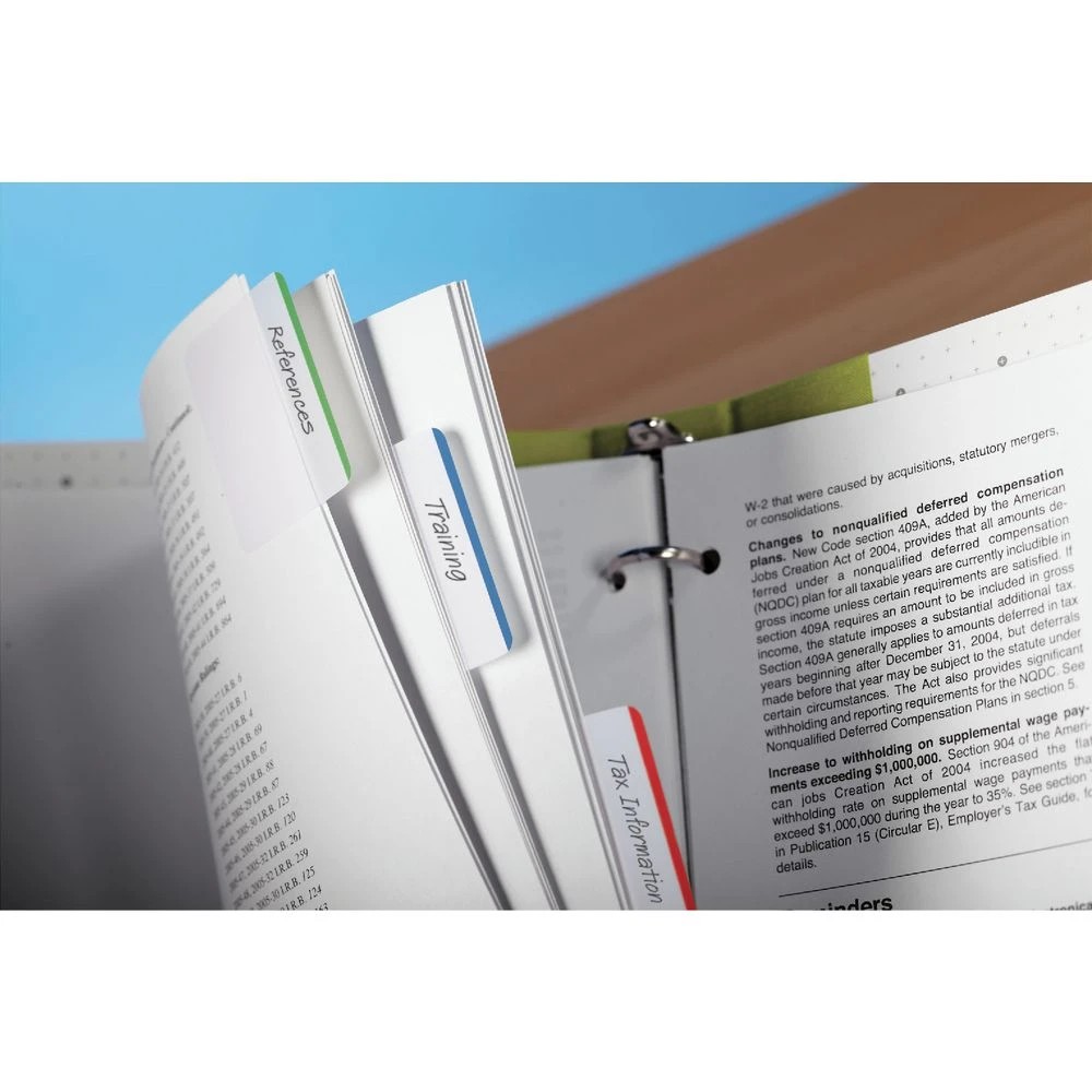 5 Post-it Durable Large Tabs 50 x 38mm Colour Border 4 Pack, 5 of 6