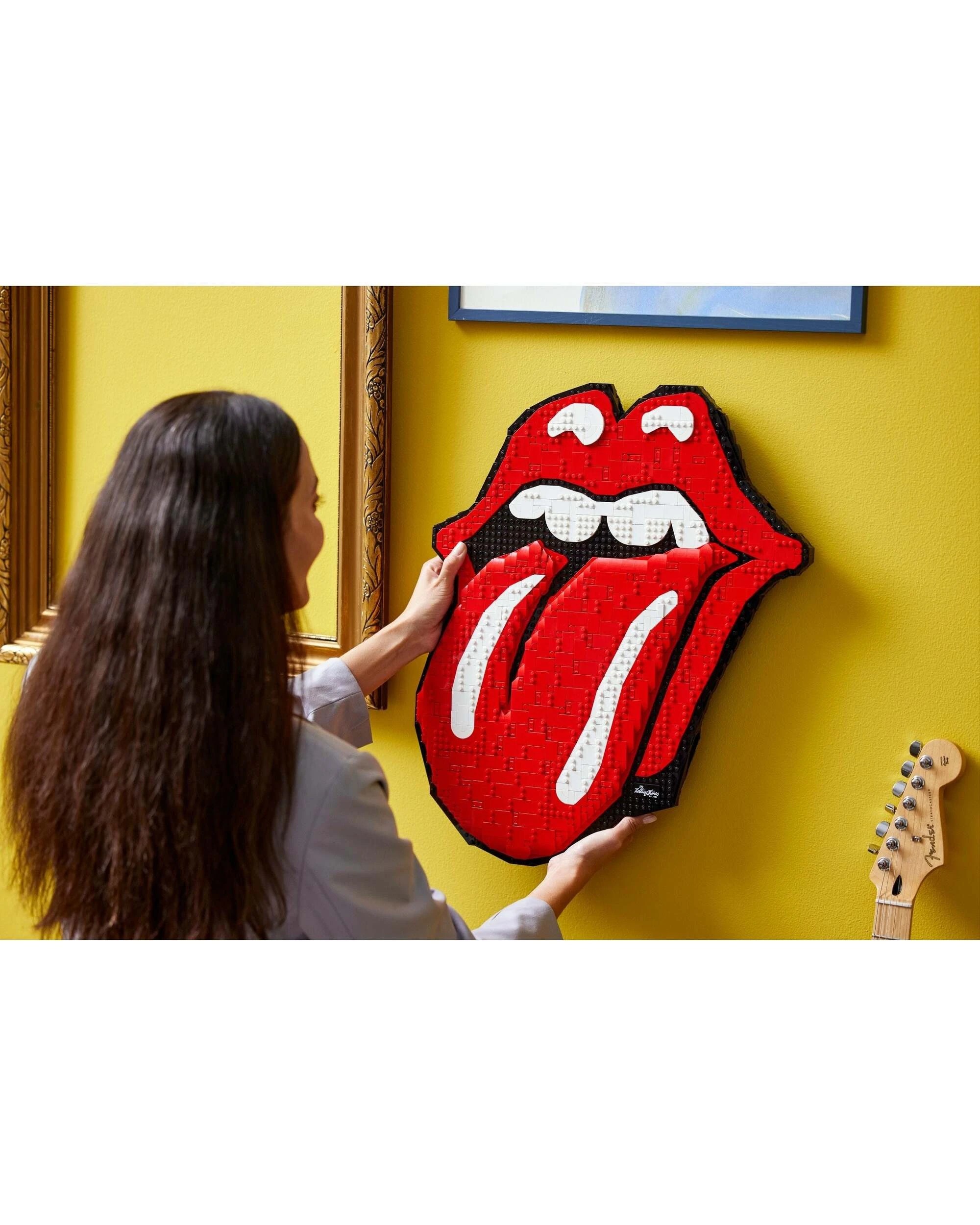 3 LEGO 31206 Rolling Stones Logo Art Set, 3 of 3